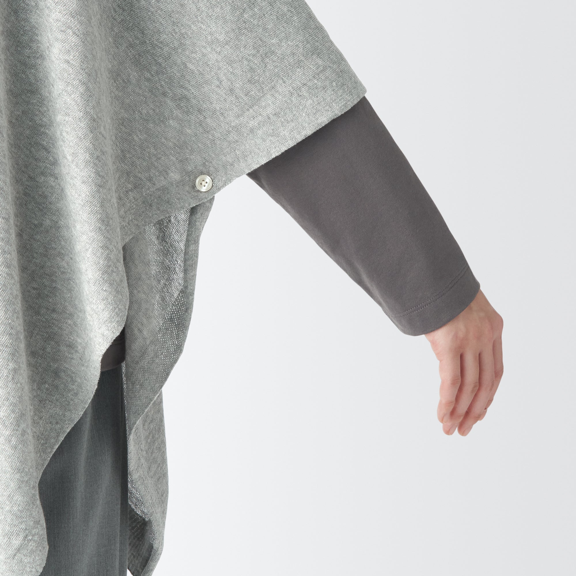 High-Twist Cotton Buttoned Bolero