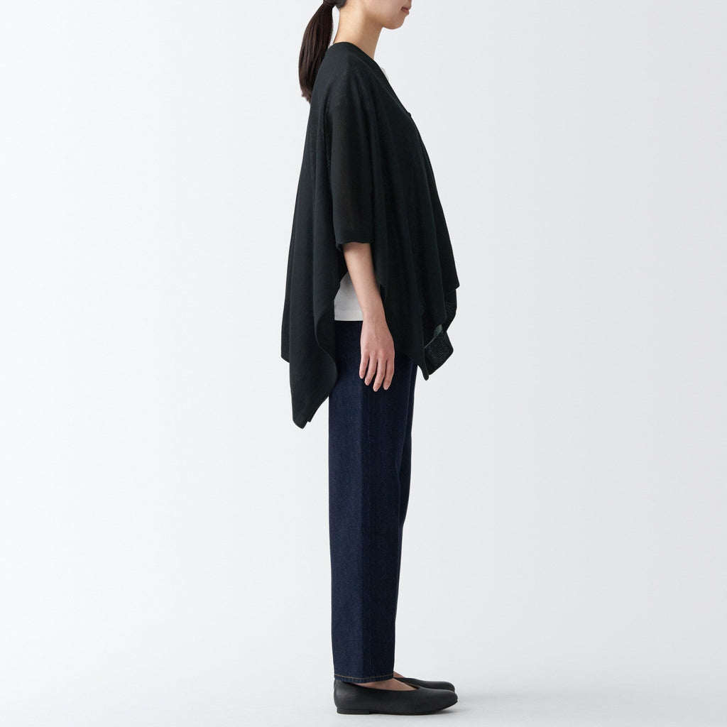 High-Twist Cotton Buttoned Bolero