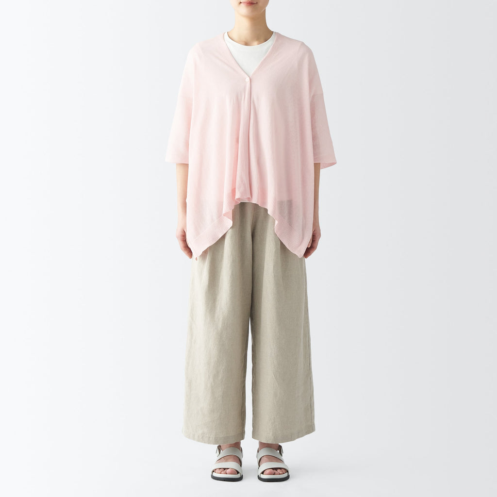 High-Twist Cotton Buttoned Bolero