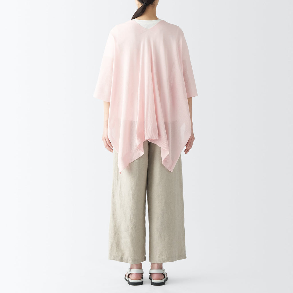 High-Twist Cotton Buttoned Bolero