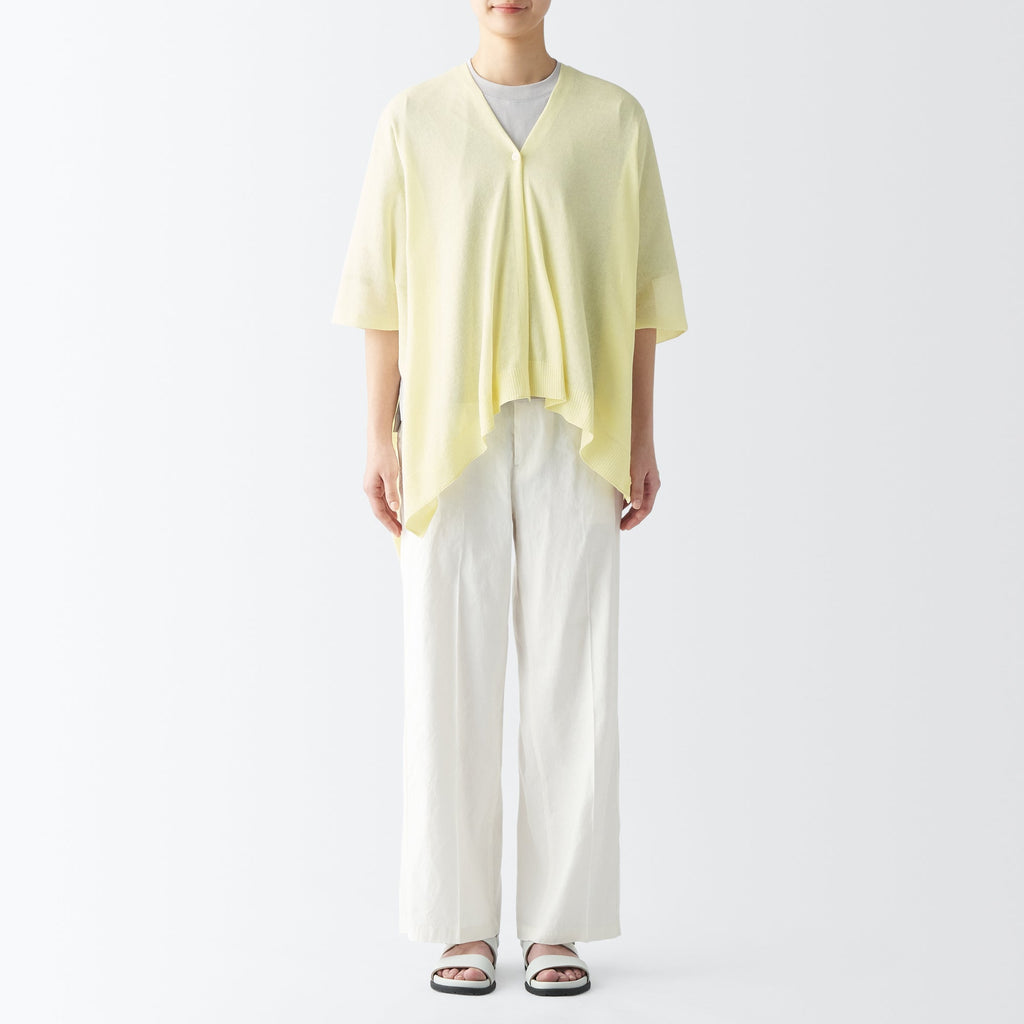 High-Twist Cotton Buttoned Bolero