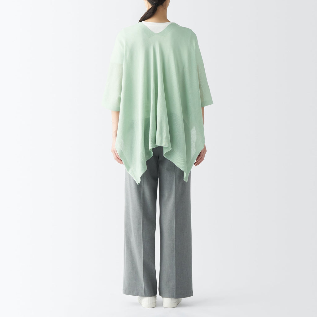 High-Twist Cotton Buttoned Bolero