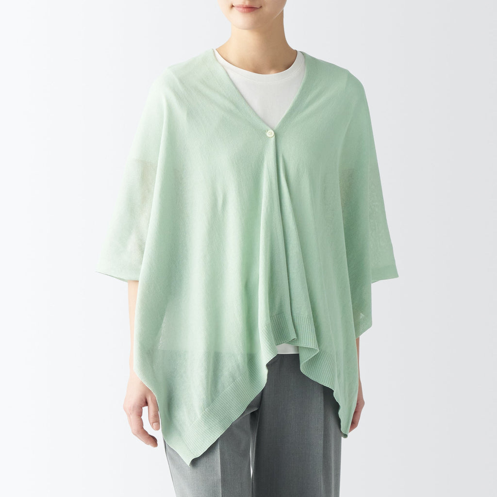 High-Twist Cotton Buttoned Bolero