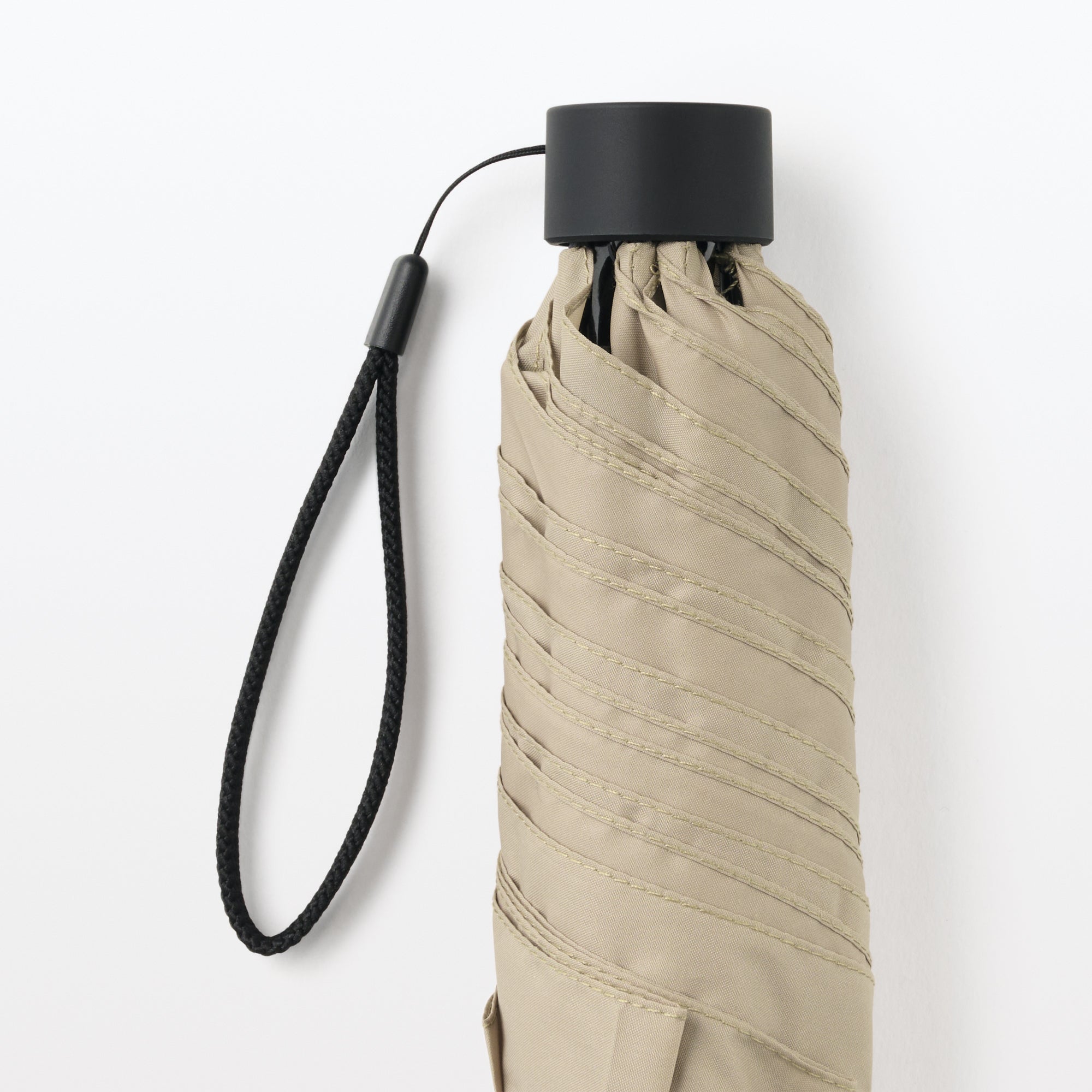 All-Weather Foldable Umbrella Beige