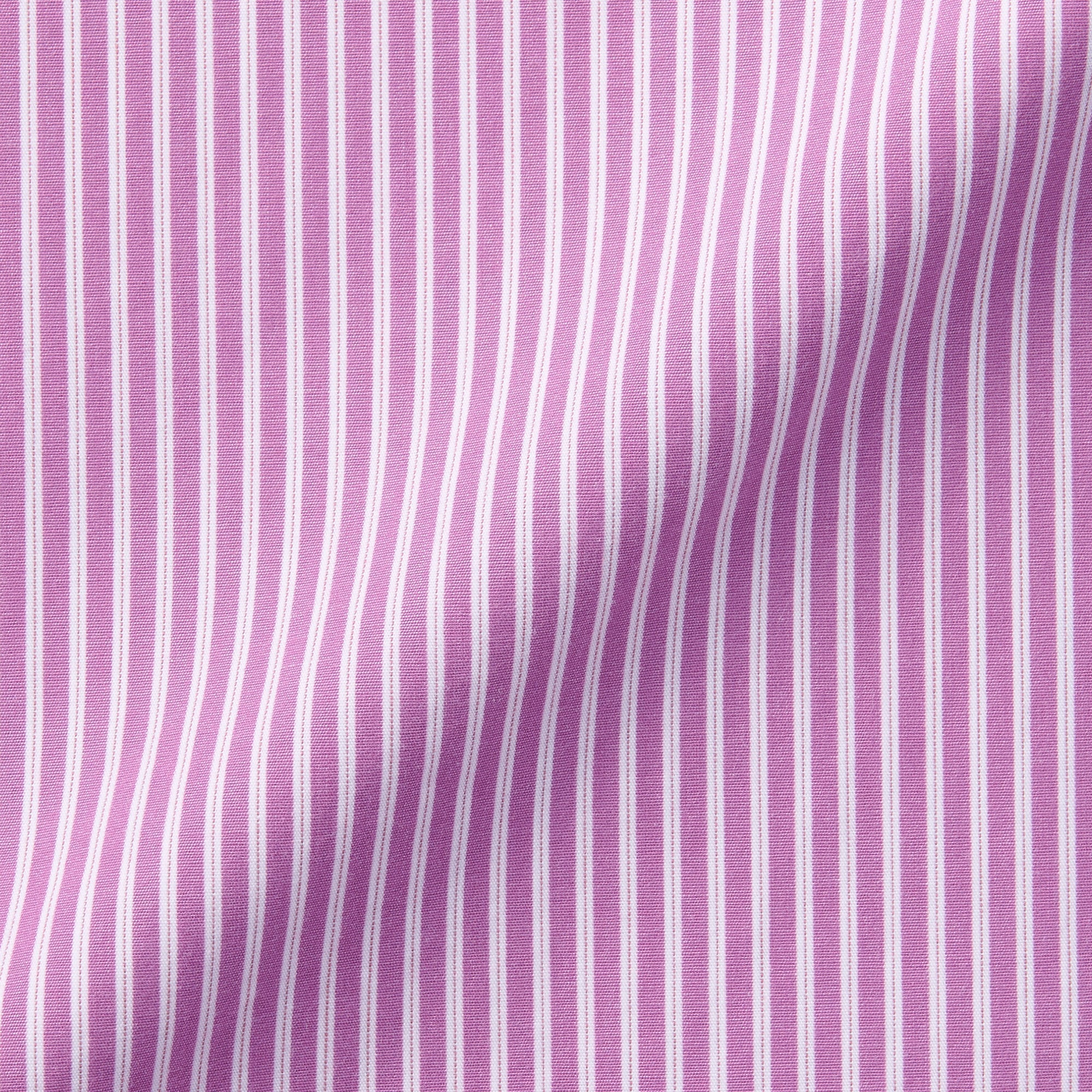 Women's Washed Broad Regular Collar Long Sleeve Striped Shirt