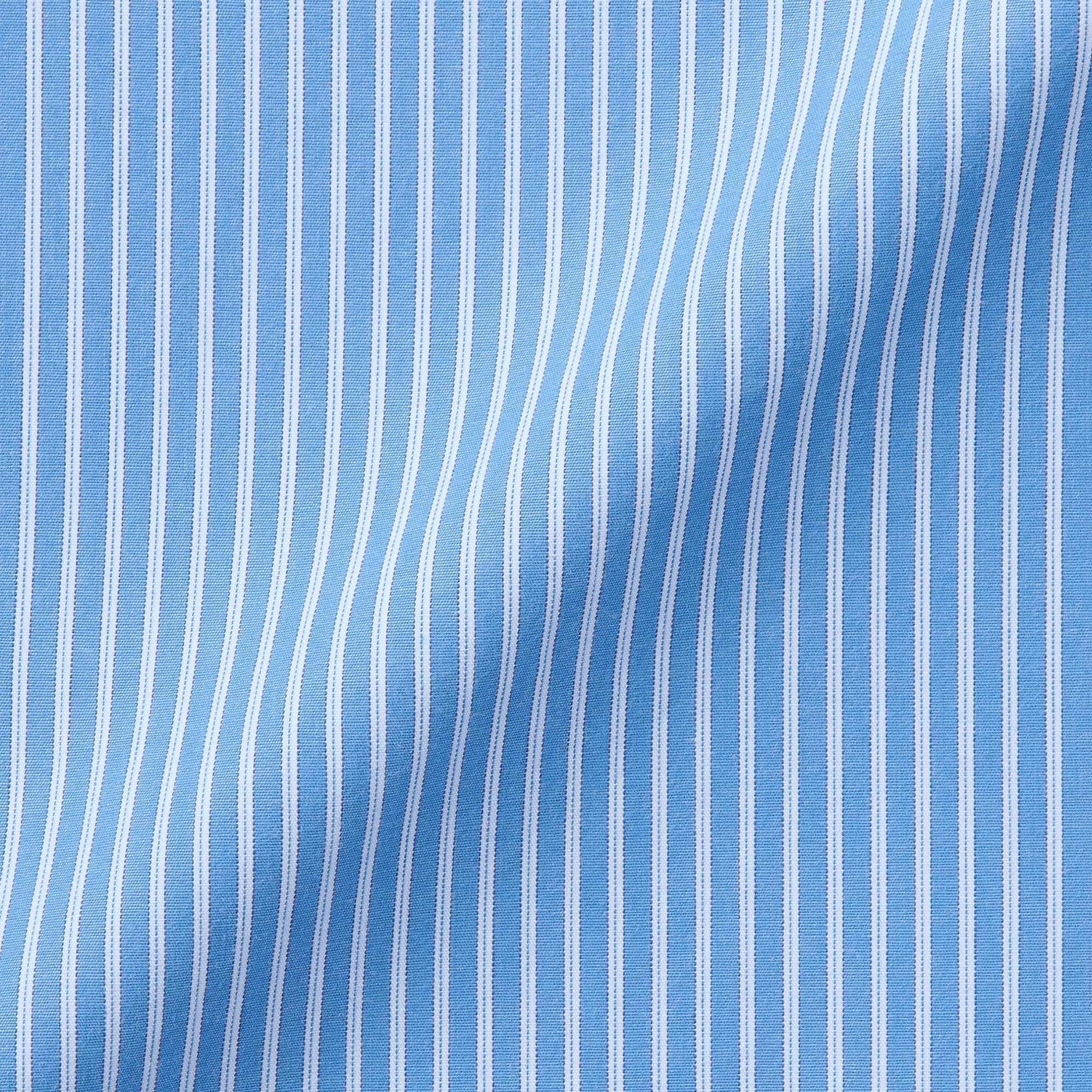 Women's Washed Broad Regular Collar Long Sleeve Striped Shirt
