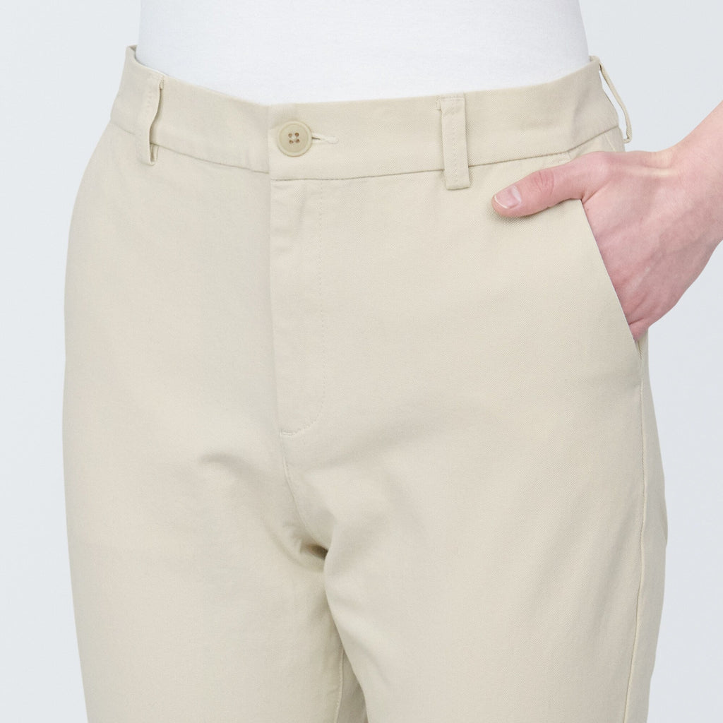 Women's 4-Way Stretch Chino Slim Tapered Pants (L 32inch / 80cm)
