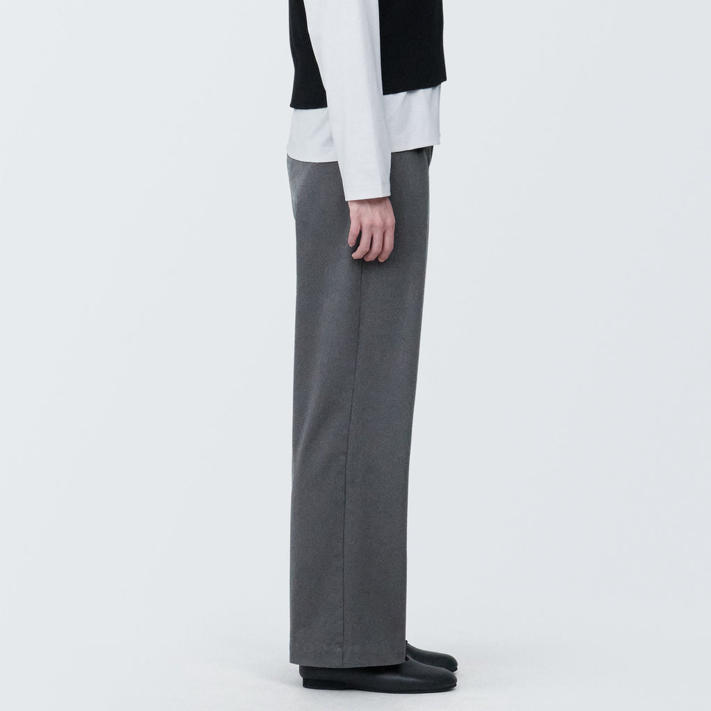 Pleated Wide Chino Pants
