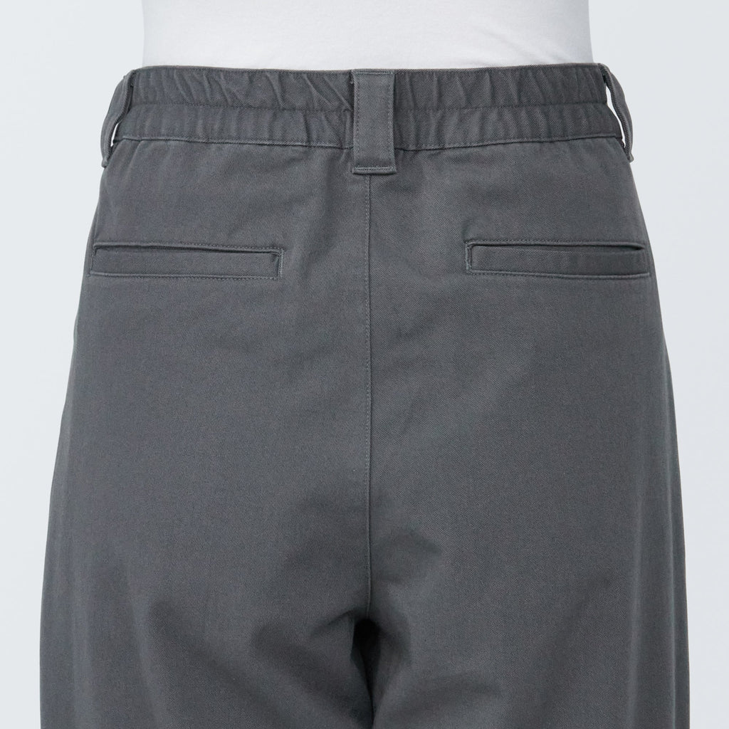Pleated Wide Chino Pants