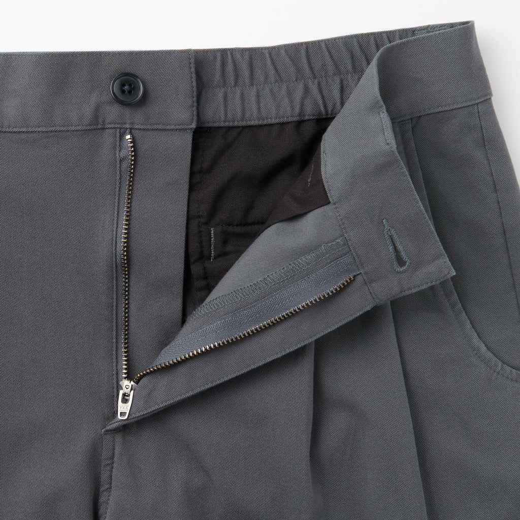 Pleated Wide Chino Pants