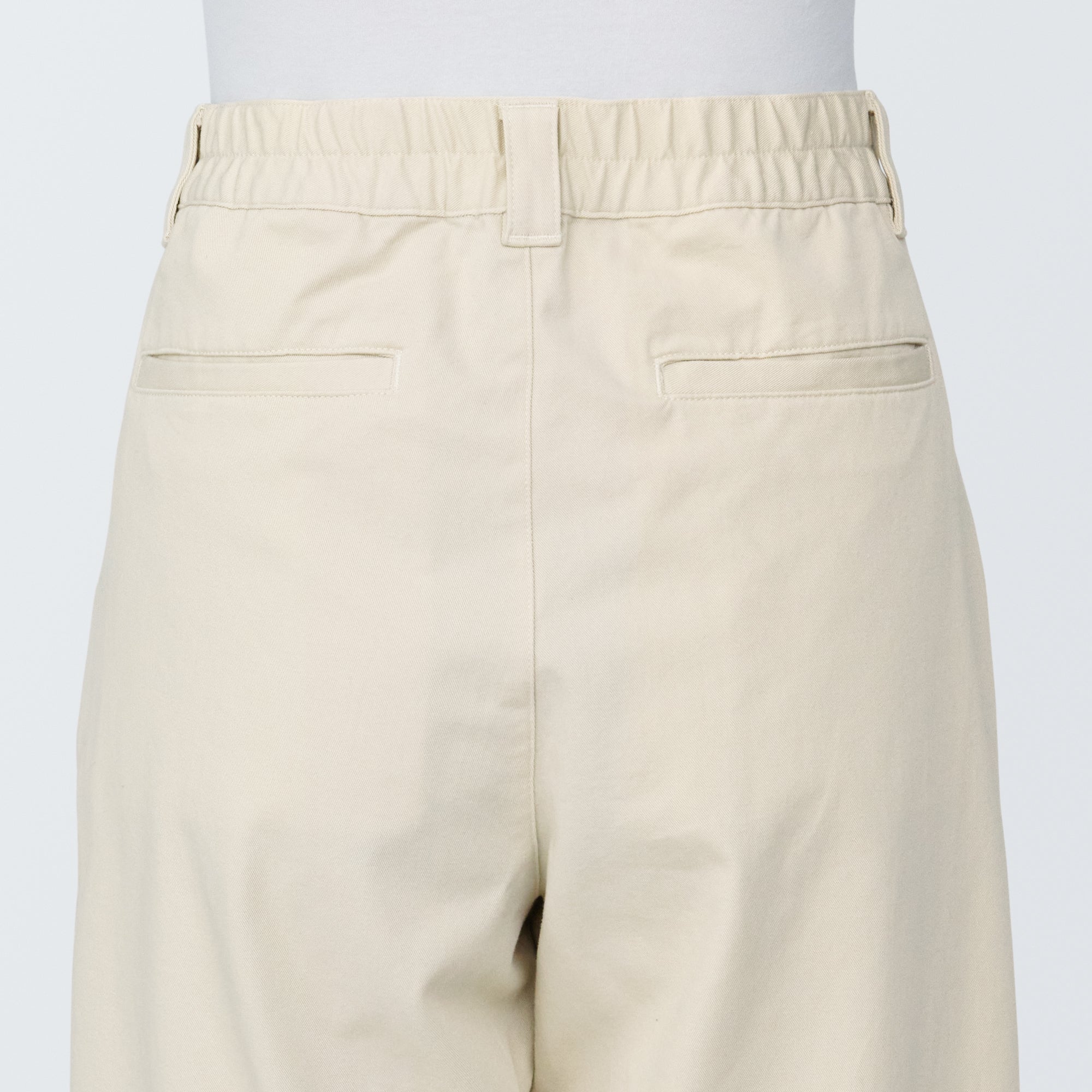 Pleated Wide Chino Pants