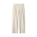 Pleated Wide Chino Pants