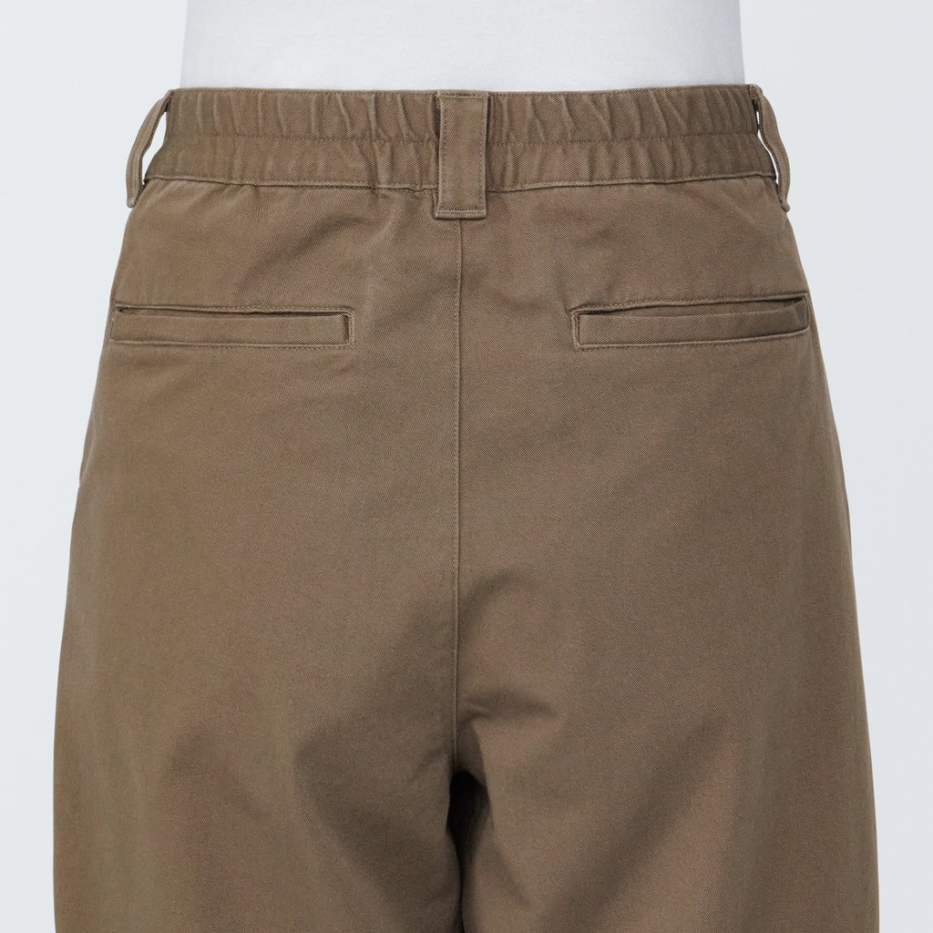 Pleated Wide Chino Pants