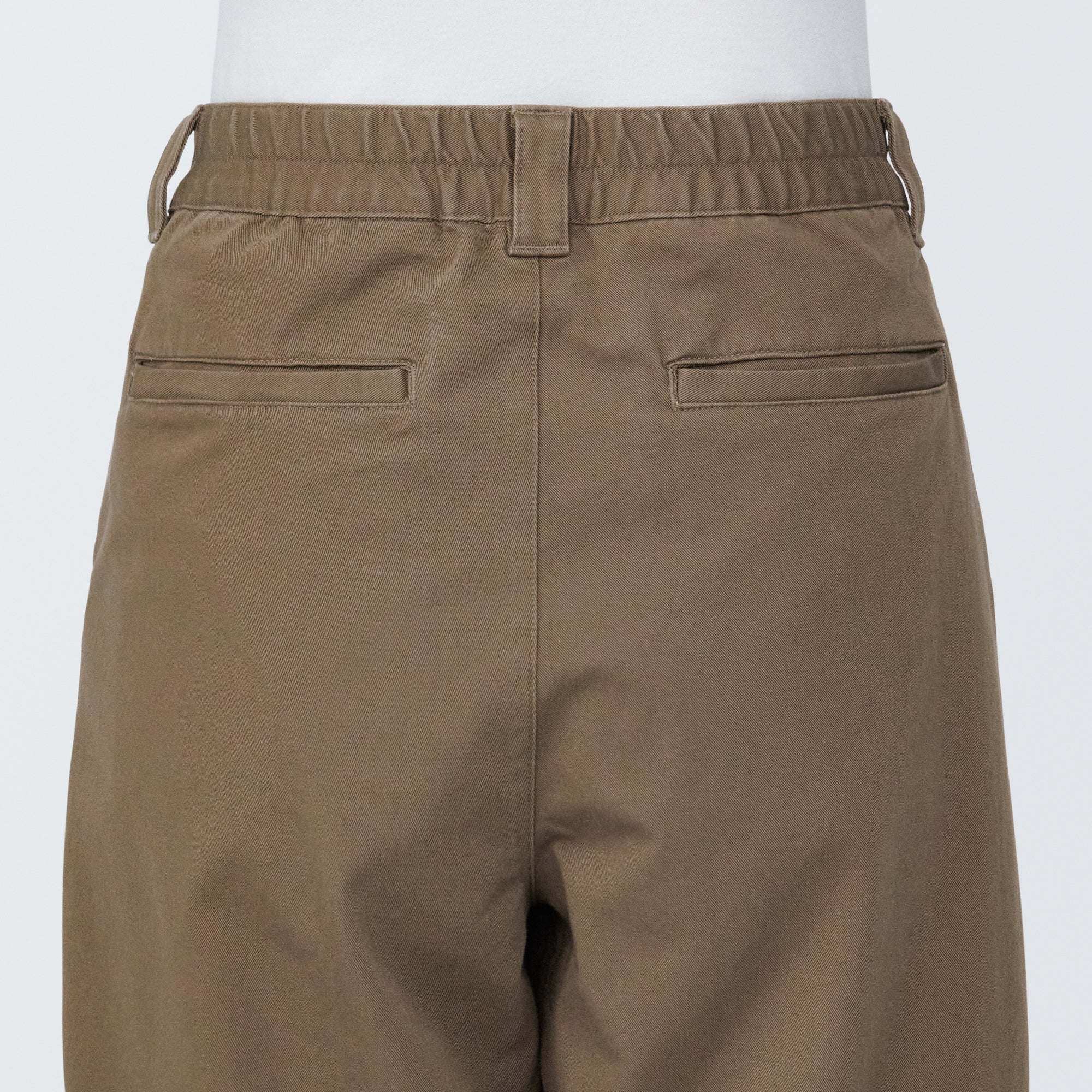 Pleated Wide Chino Pants