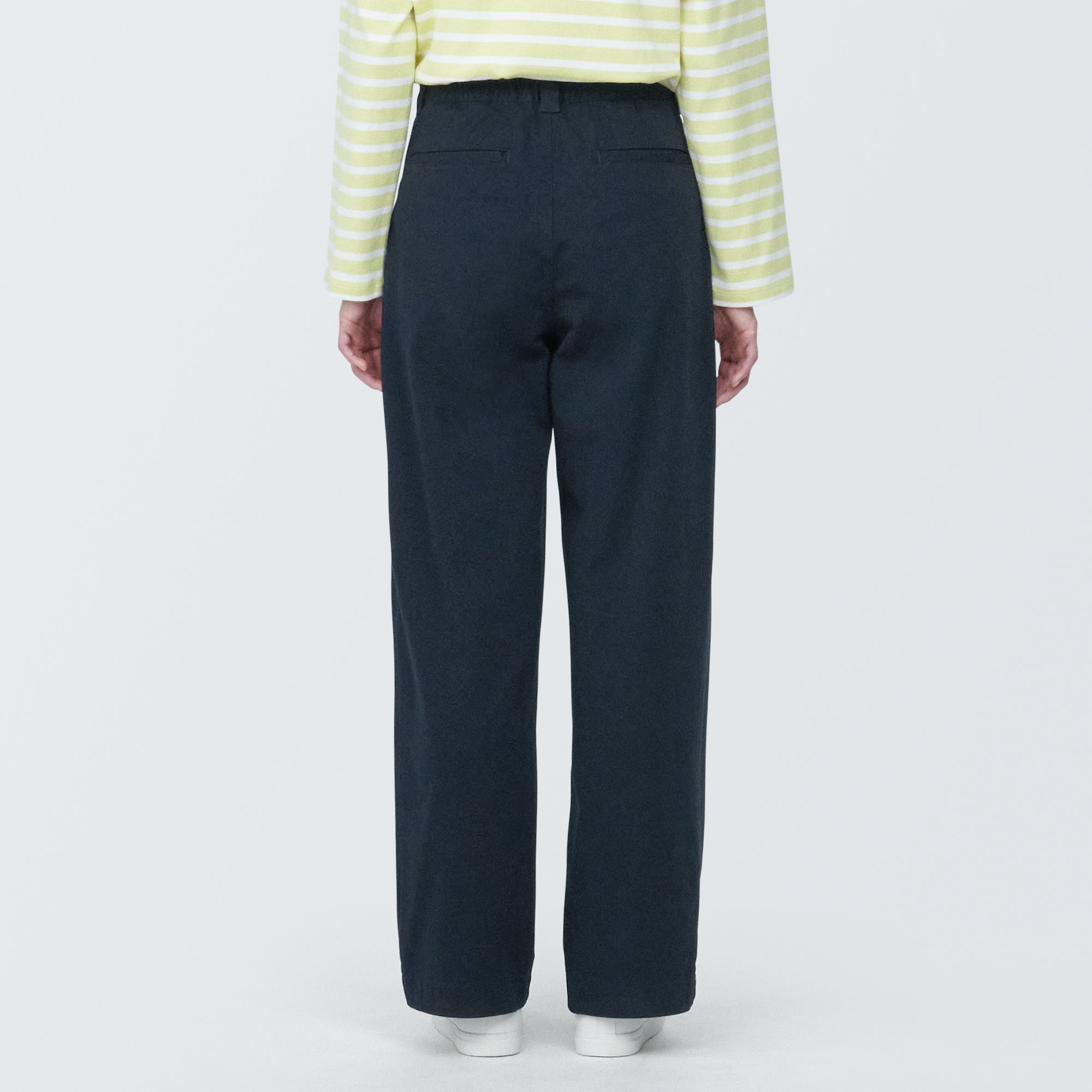 Pleated Wide Chino Pants