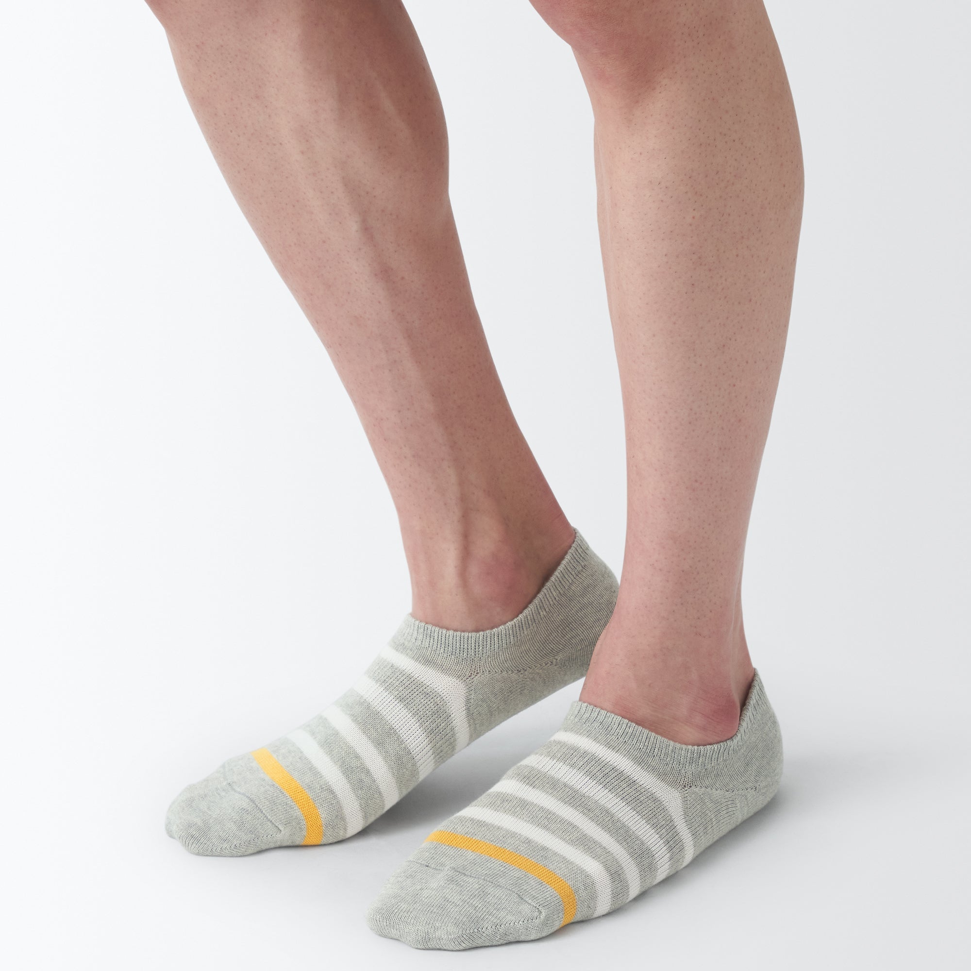 Right Angle Striped Sneaker Socks