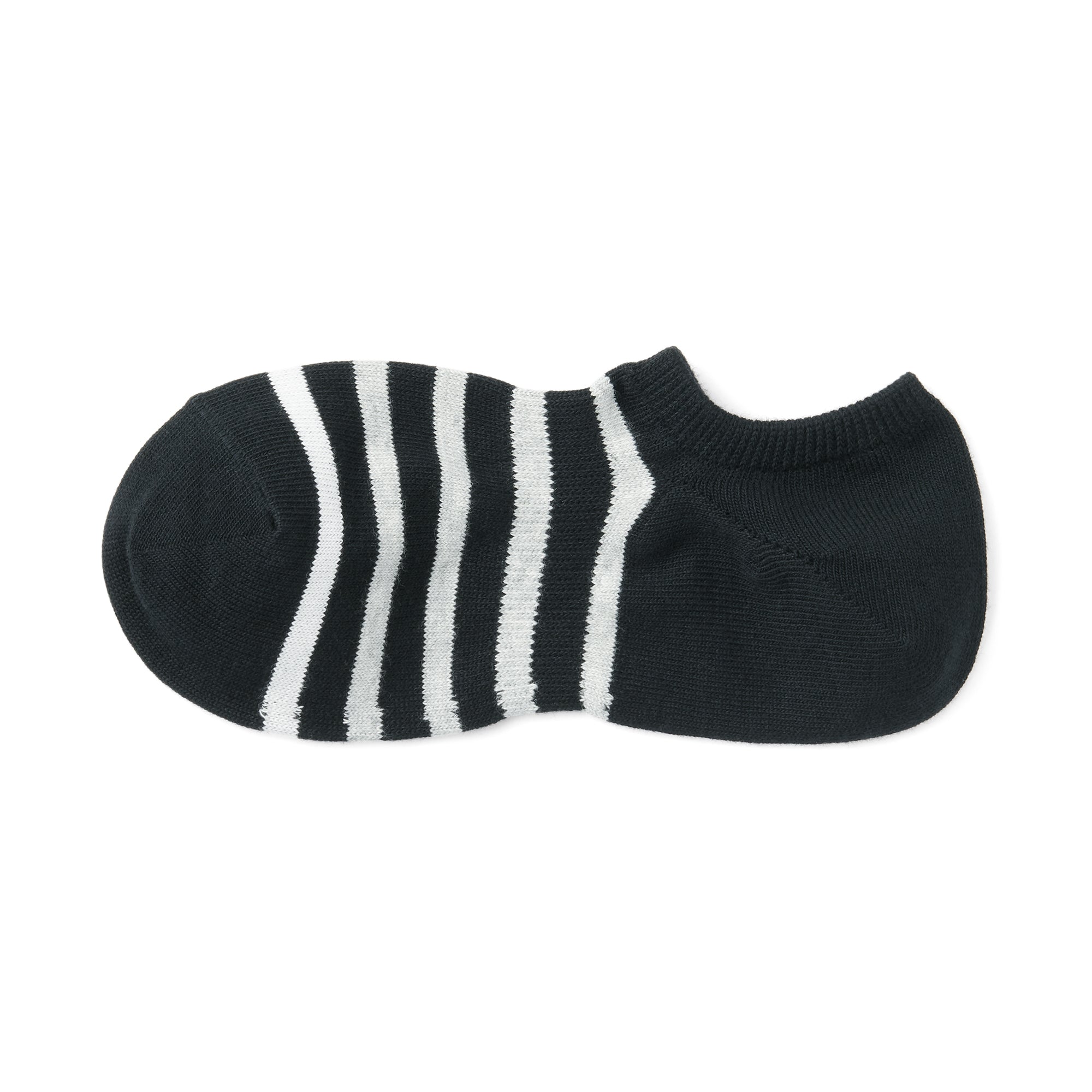 Right Angle Striped Sneaker Socks