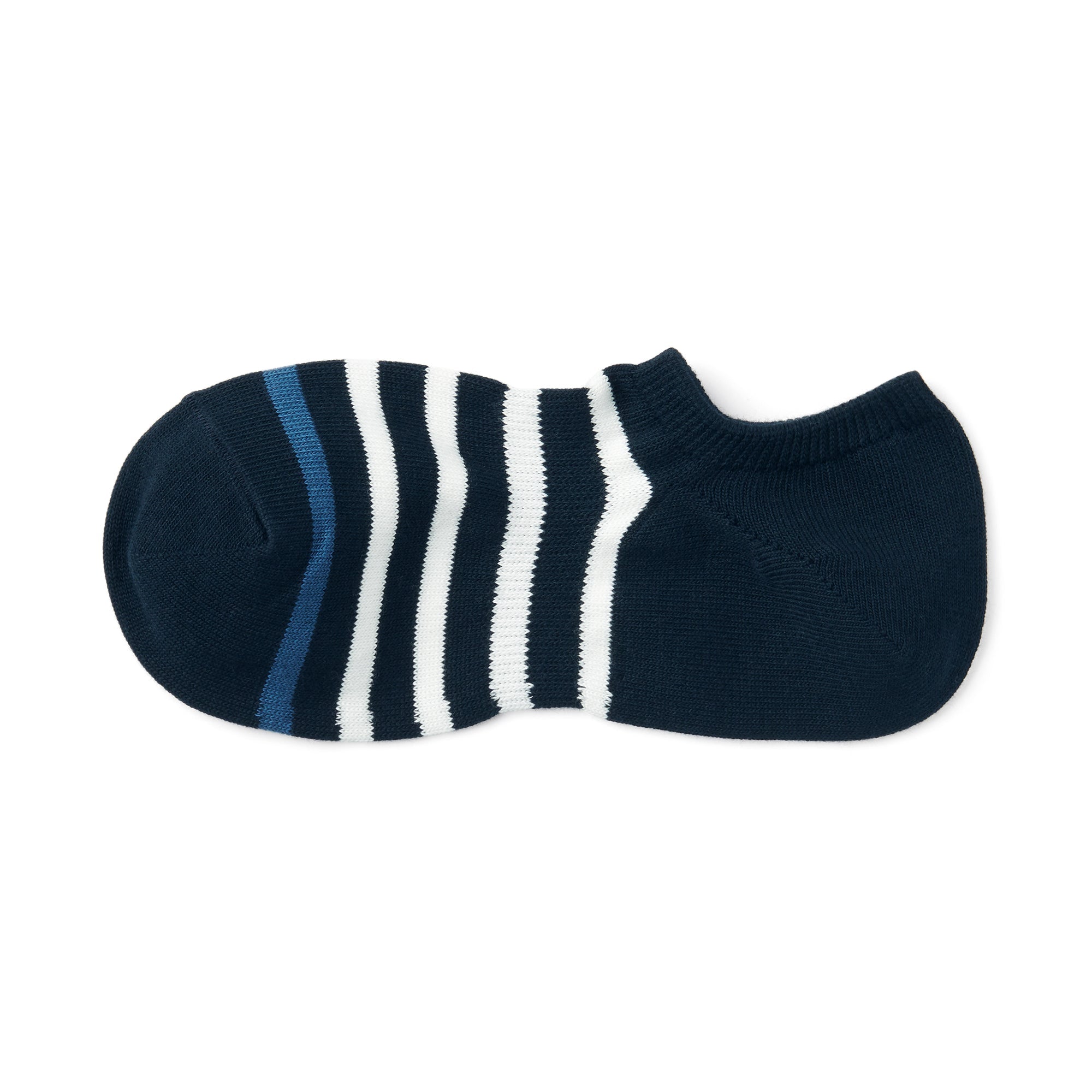 Right Angle Striped Sneaker Socks