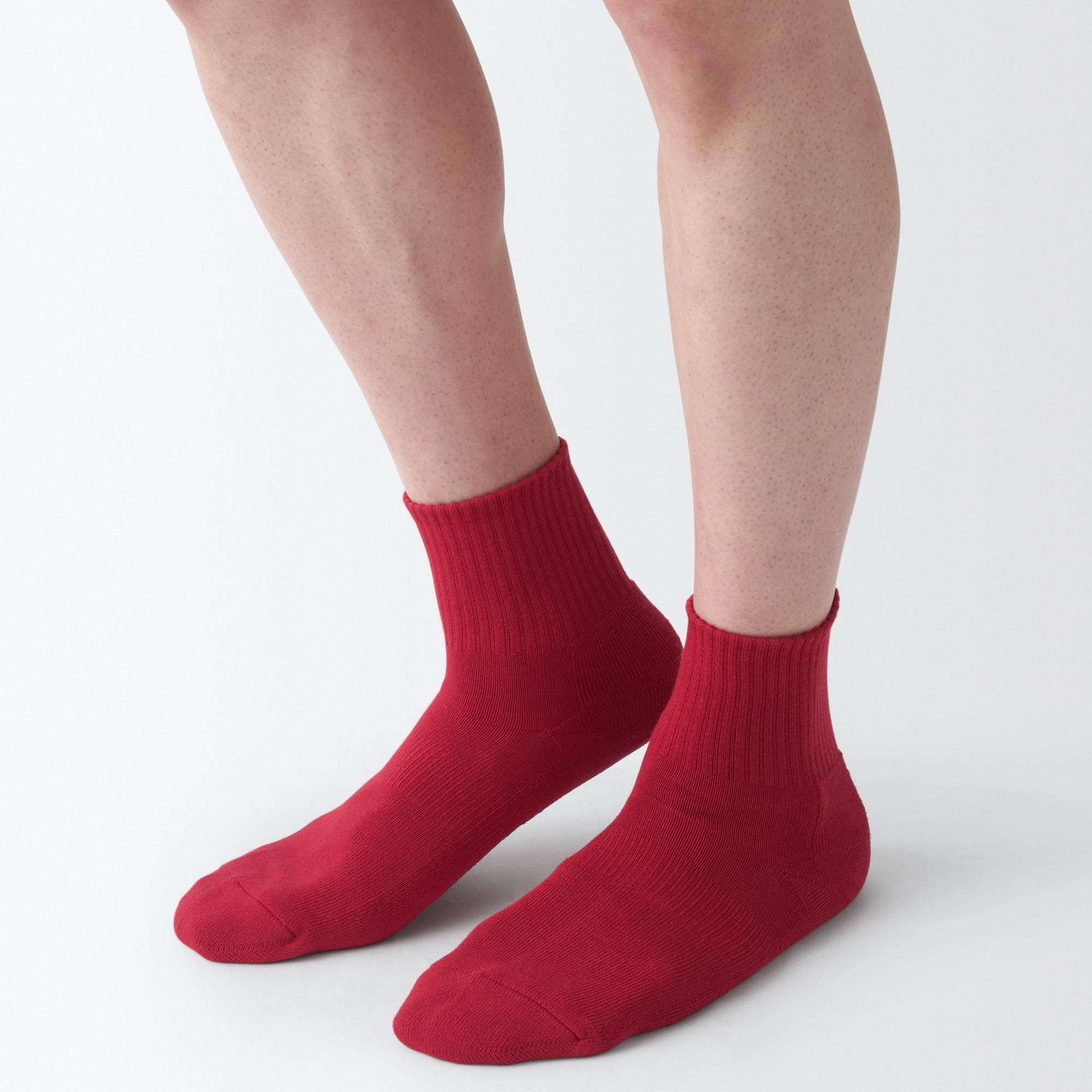 Right Angle Pile Short Socks