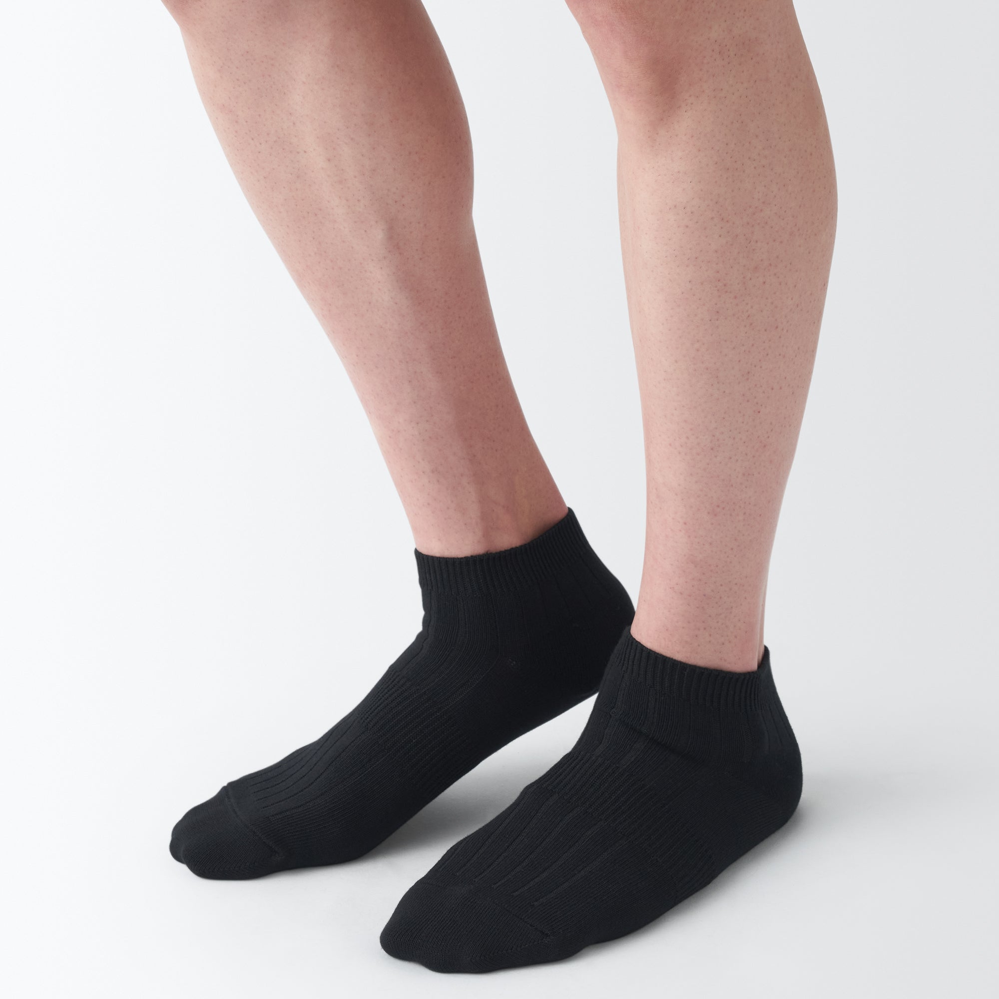 Right Angle Pile Short Socks