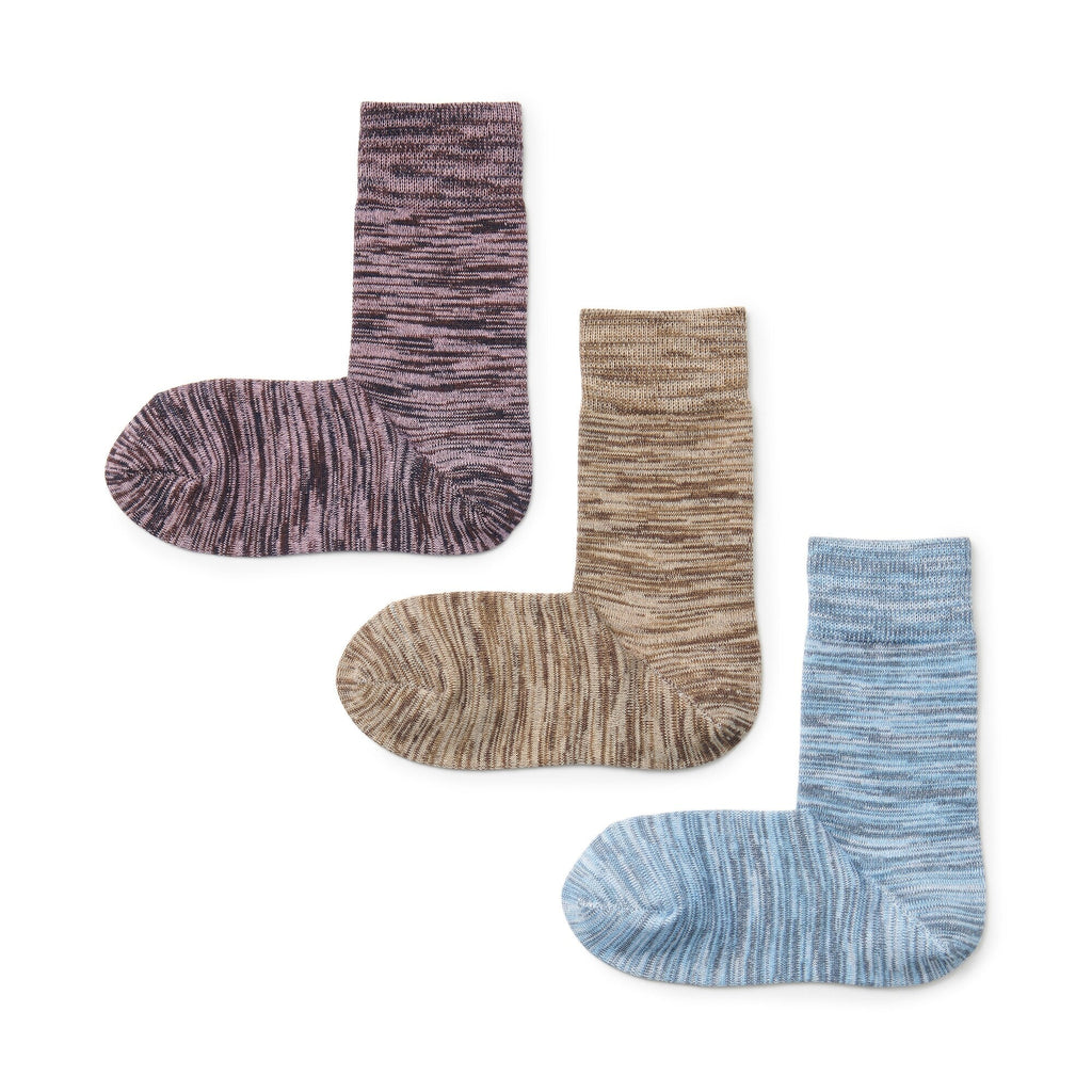 Right Angle Excess Yarn 3 Pair Socks