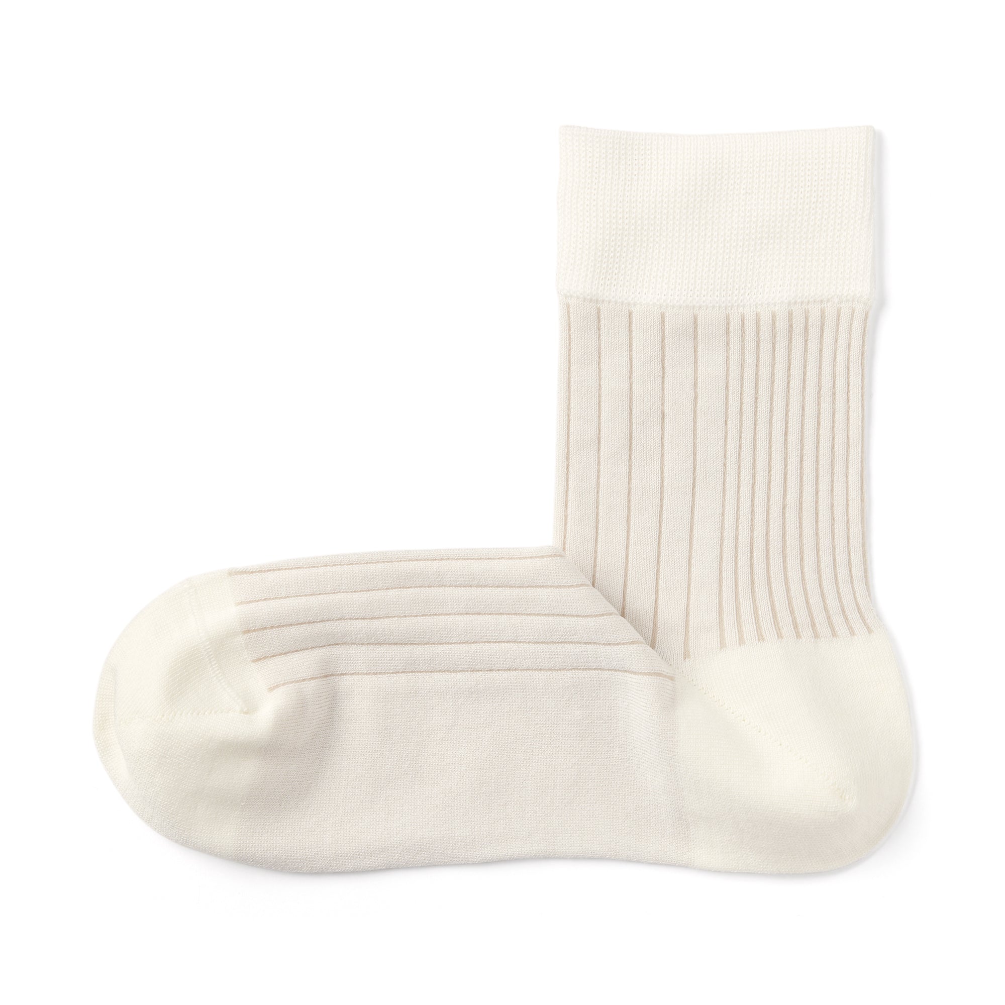 Lustrous Cotton Yarn Short Socks