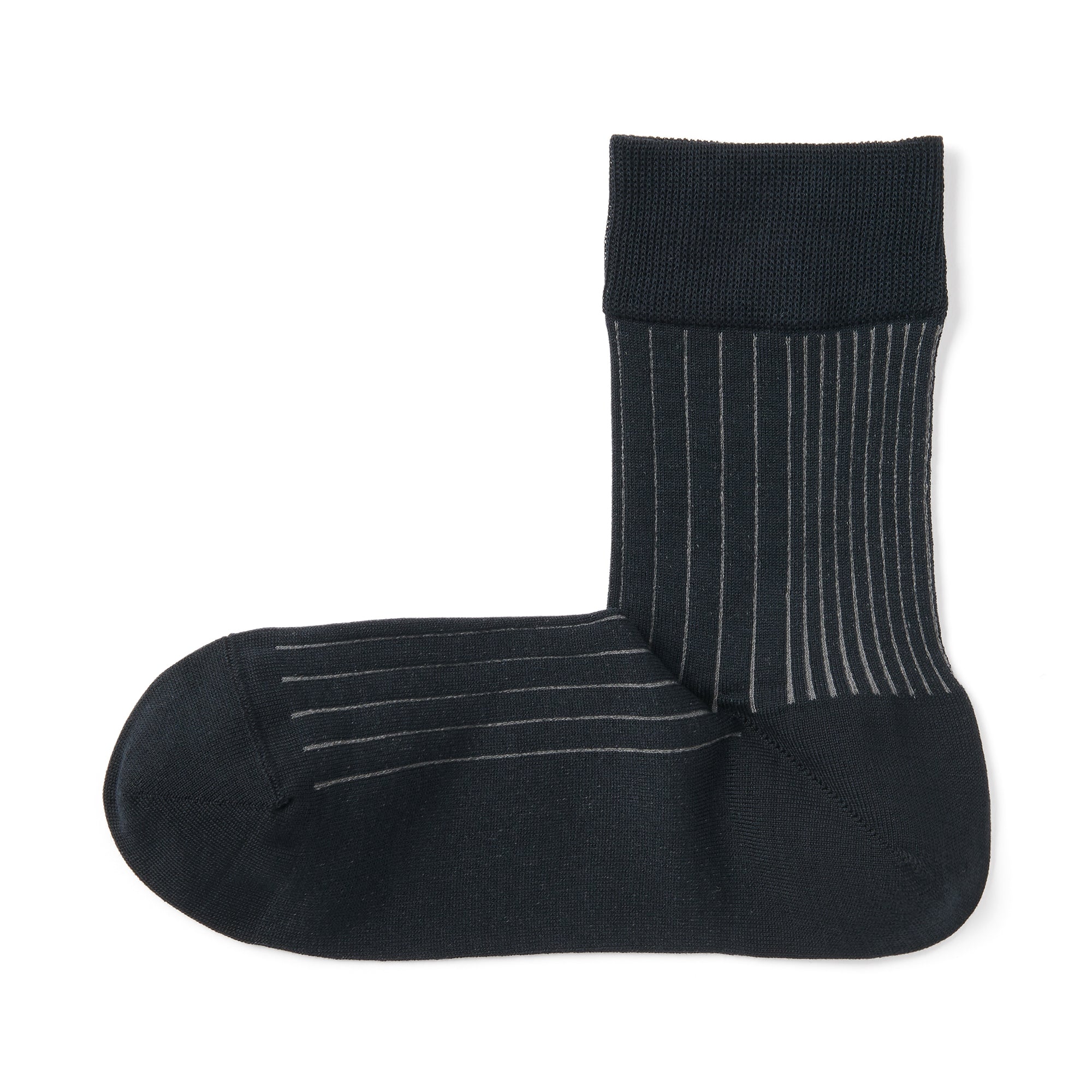 Lustrous Cotton Yarn Short Socks