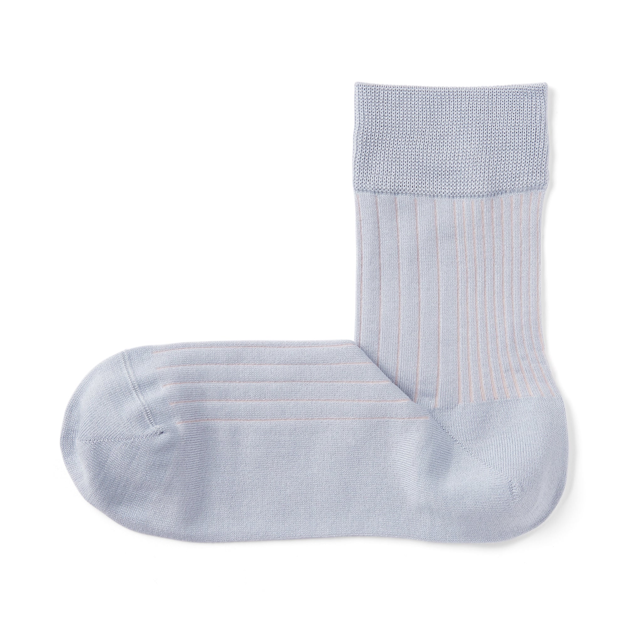 Lustrous Cotton Yarn Short Socks