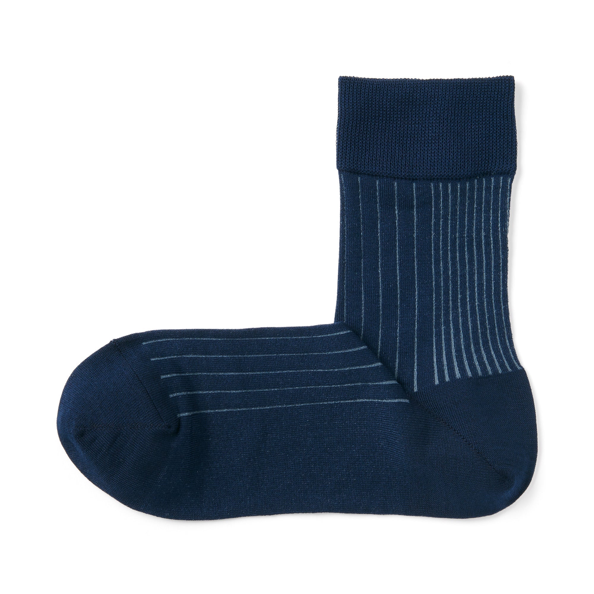 Lustrous Cotton Yarn Short Socks