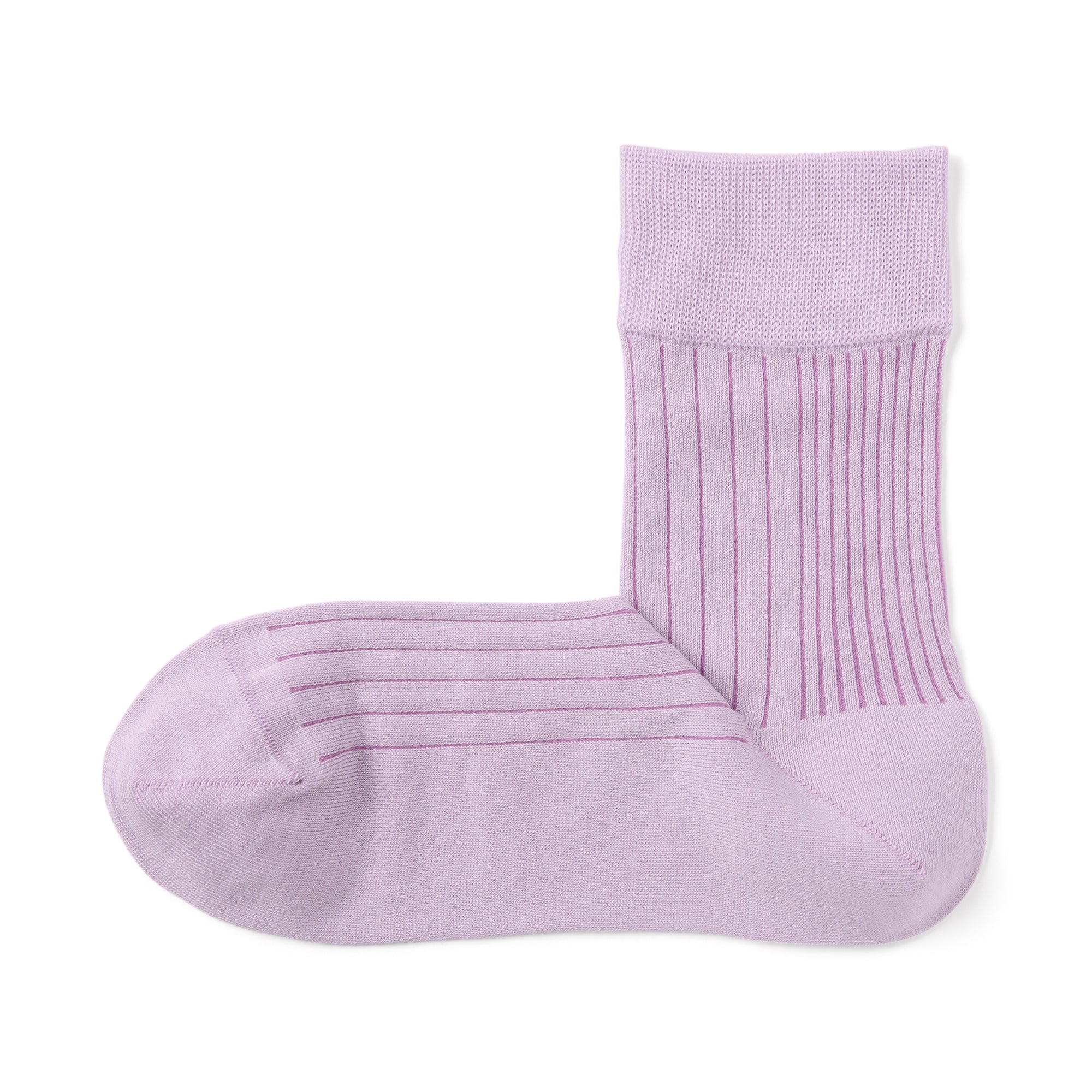 Lustrous Cotton Yarn Short Socks