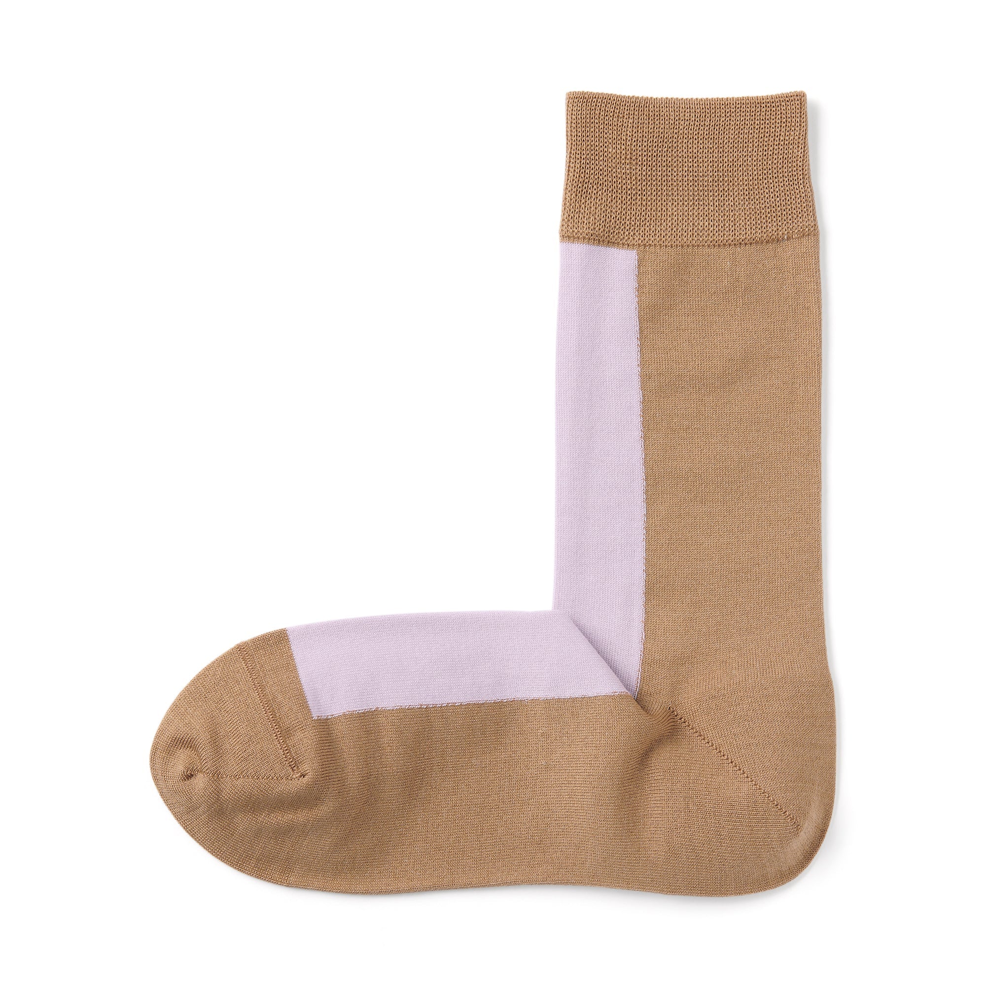 Lustrous Cotton Yarn Patterned Socks