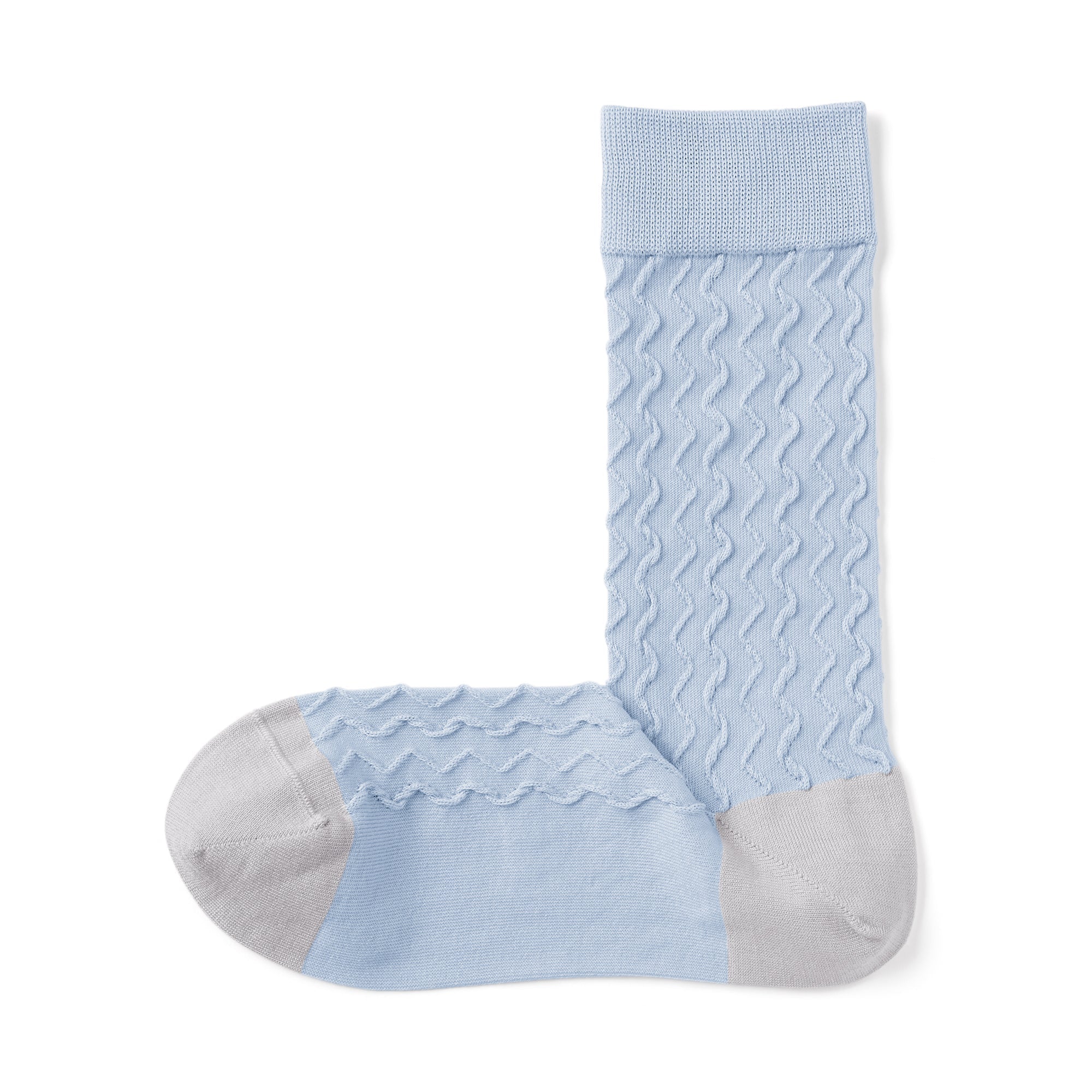 Lustrous Cotton Yarn Pattern Stitch Socks