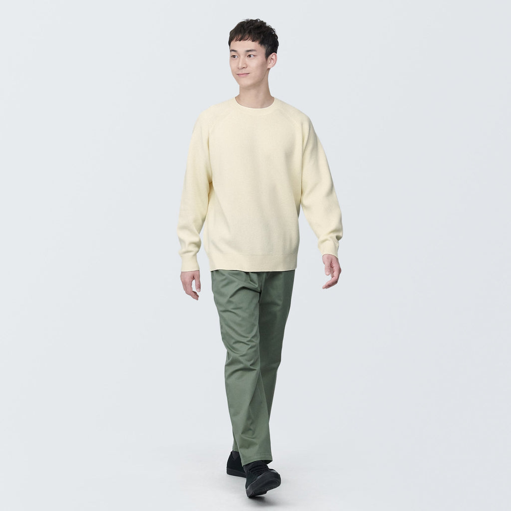 Men's Washable Ribbed Crewneck Sweater