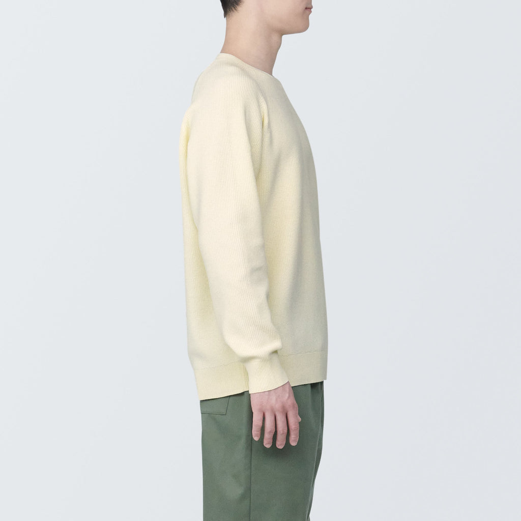 Men's Washable Ribbed Crewneck Sweater