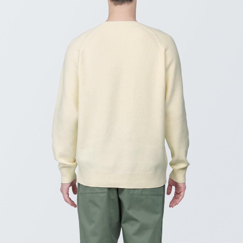 Men's Washable Ribbed Crewneck Sweater