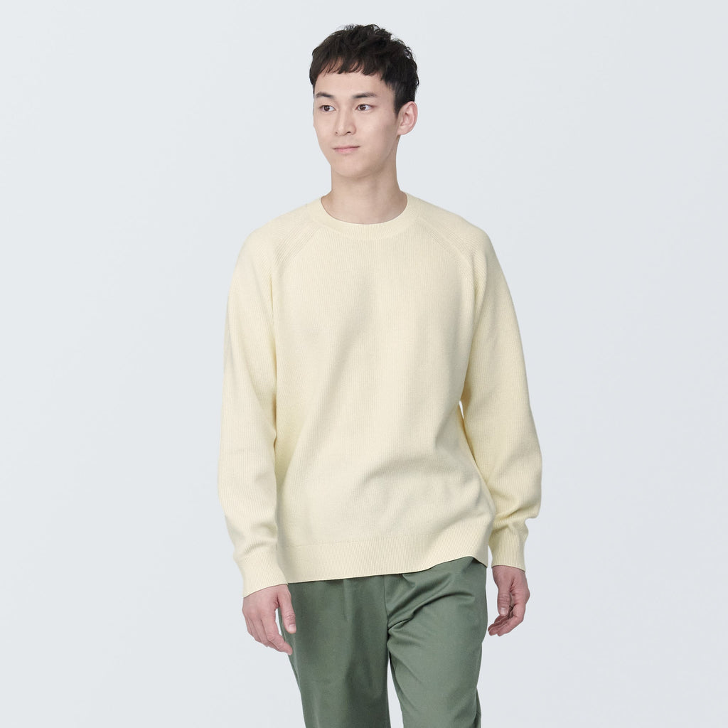 Men's Washable Ribbed Crewneck Sweater