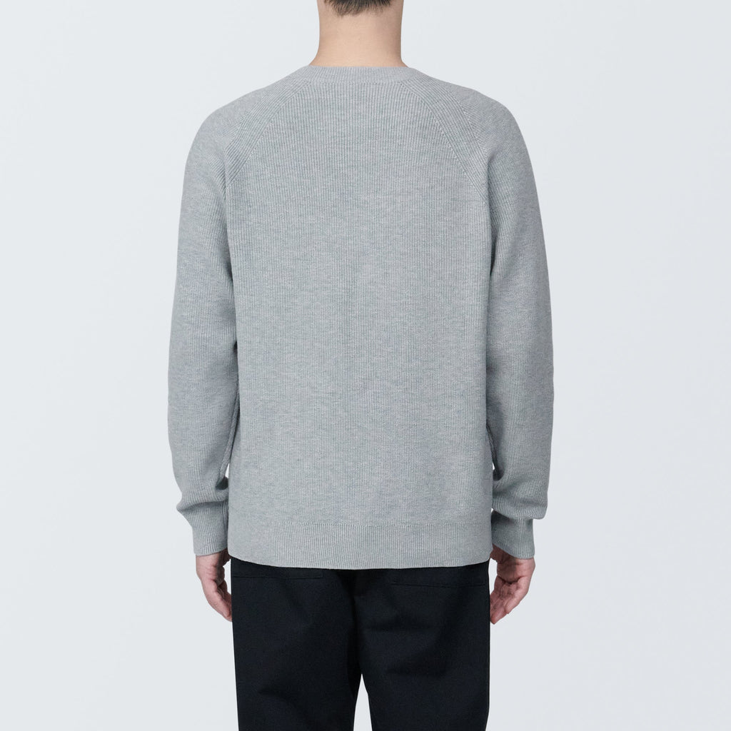 Men's Washable Ribbed Crewneck Sweater