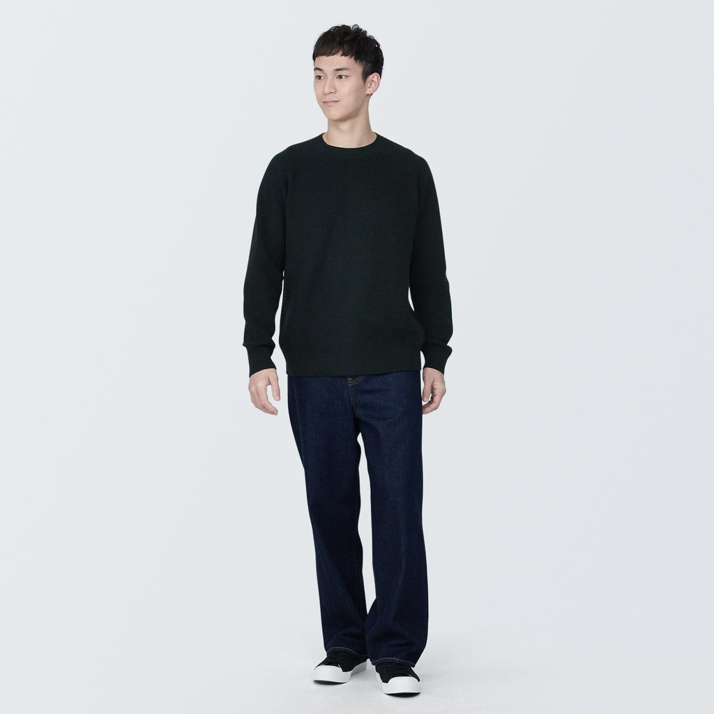 Men's Washable Ribbed Crewneck Sweater