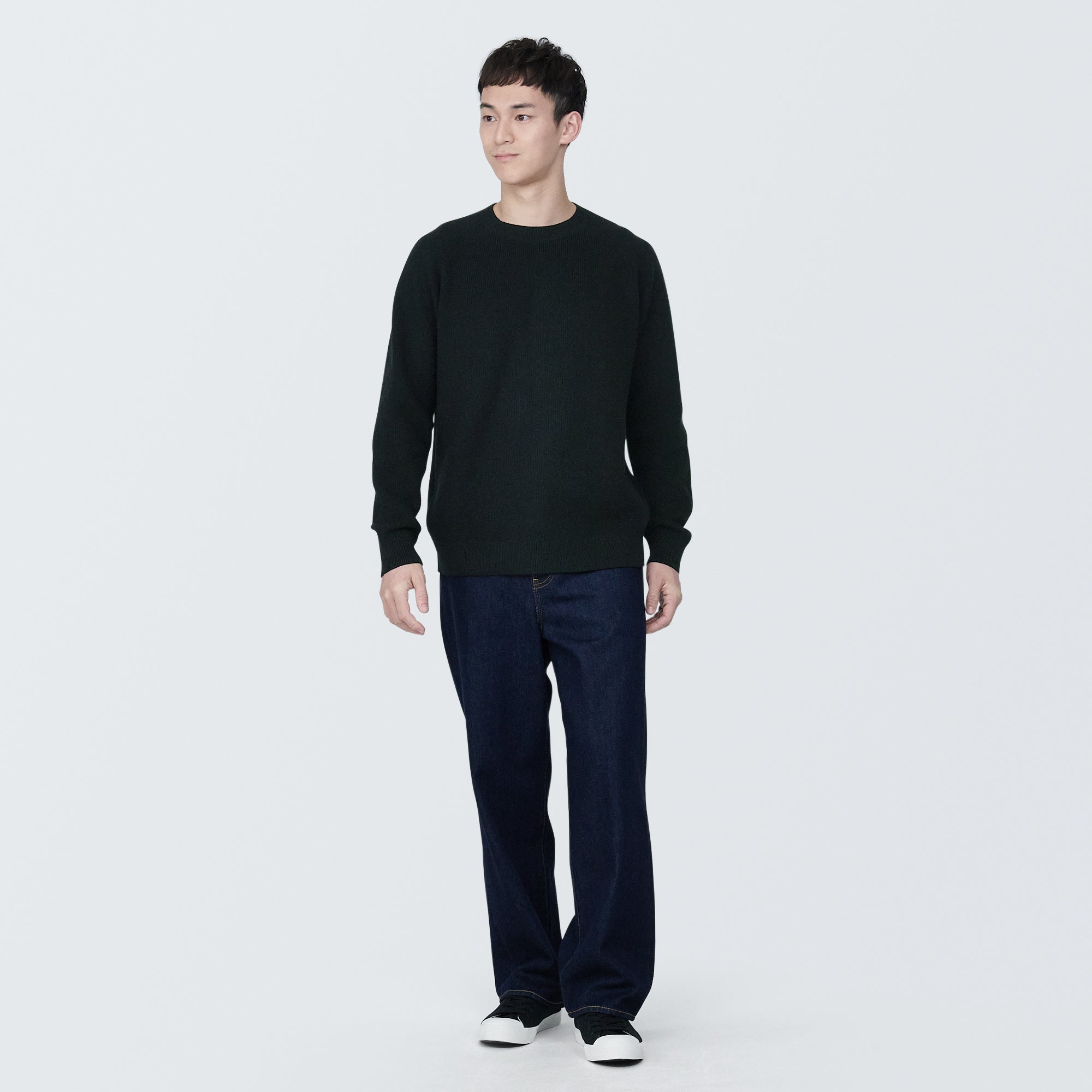 Men's Washable Ribbed Crewneck Sweater