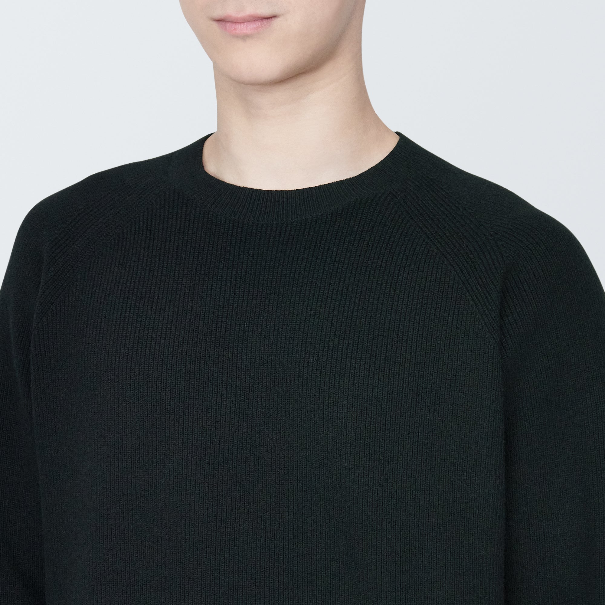 Men's Washable Ribbed Crewneck Sweater