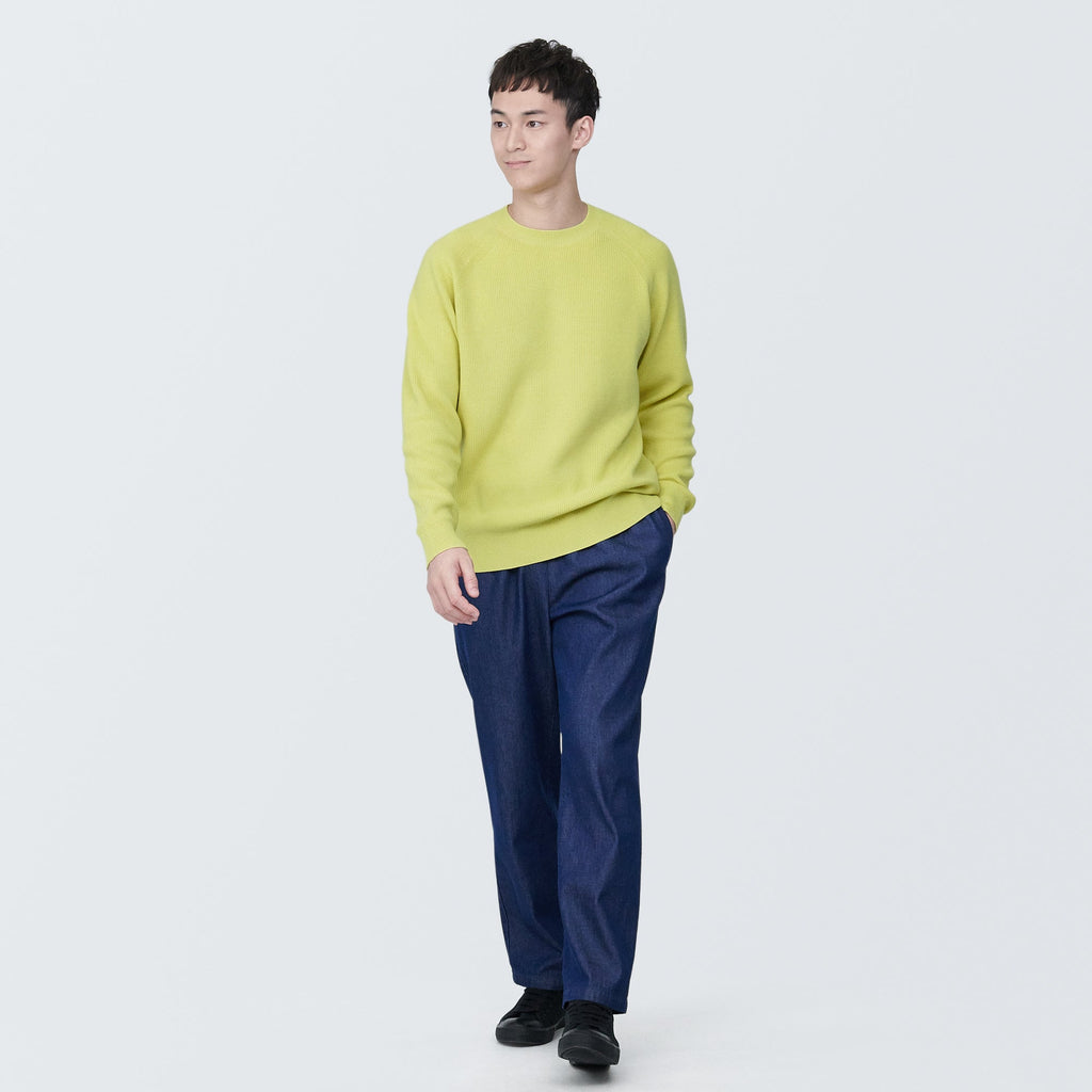 Men's Washable Ribbed Crewneck Sweater