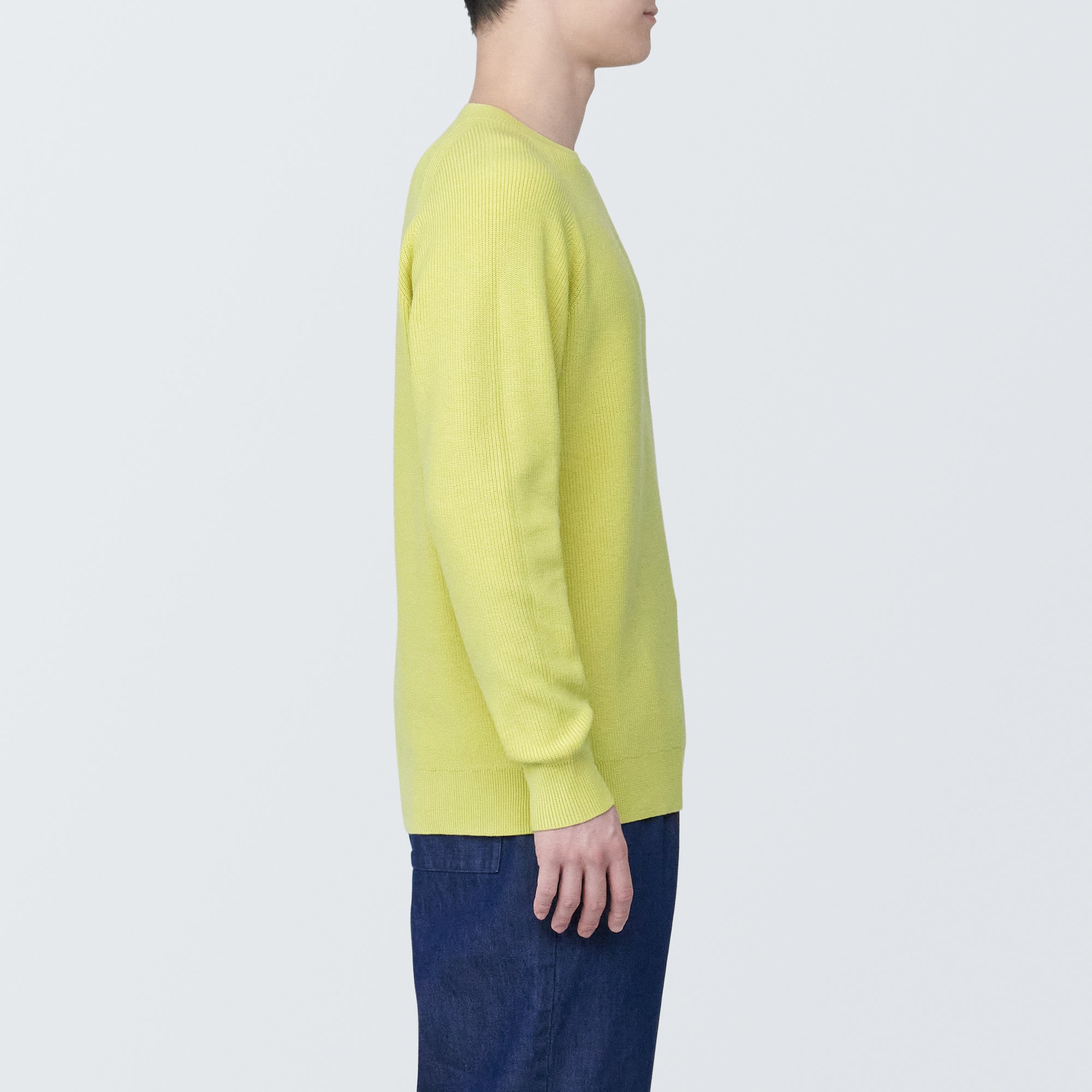 Men's Washable Ribbed Crewneck Sweater