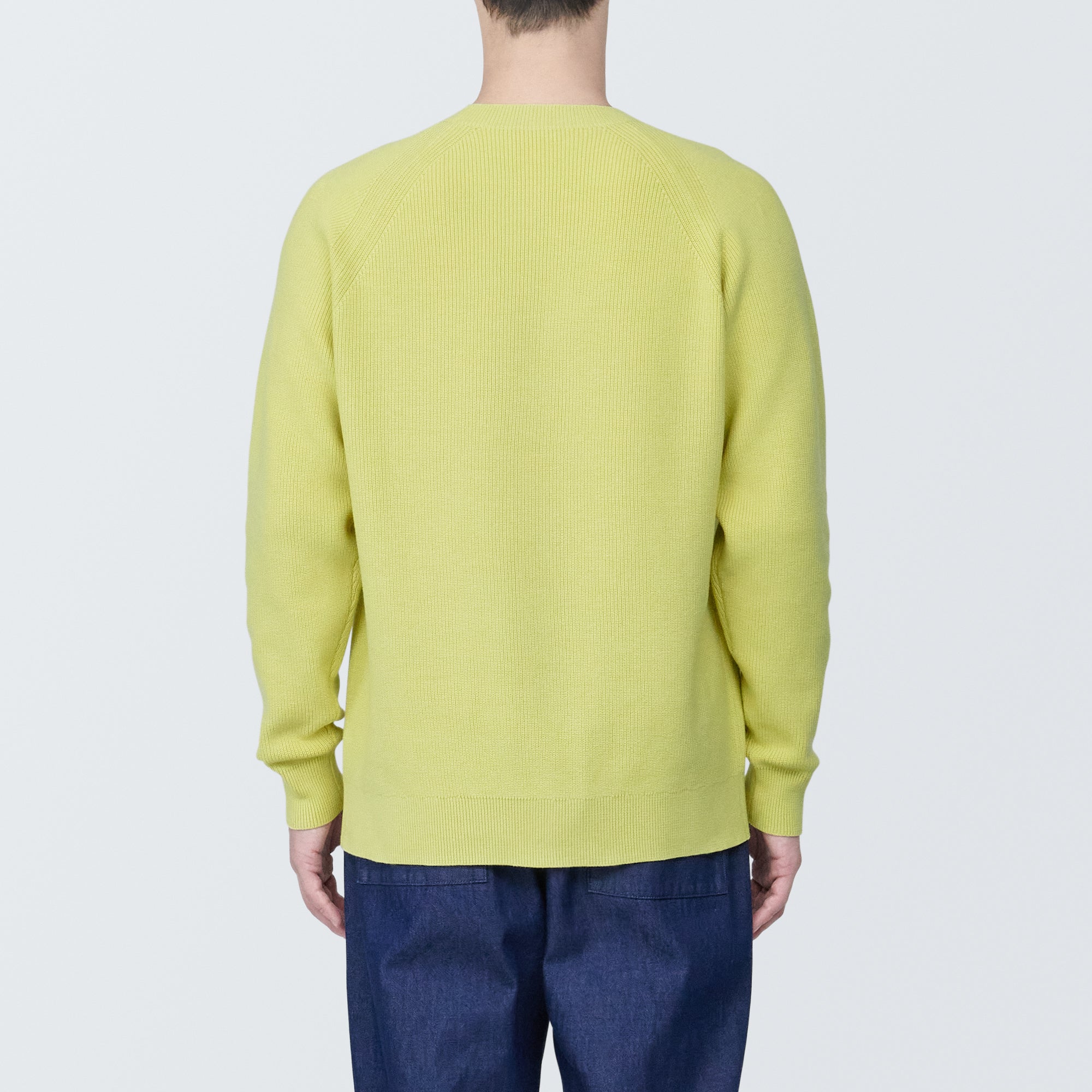 Men's Washable Ribbed Crewneck Sweater