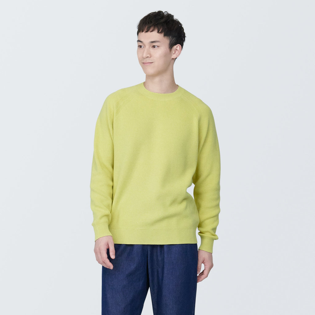 Men's Washable Ribbed Crewneck Sweater