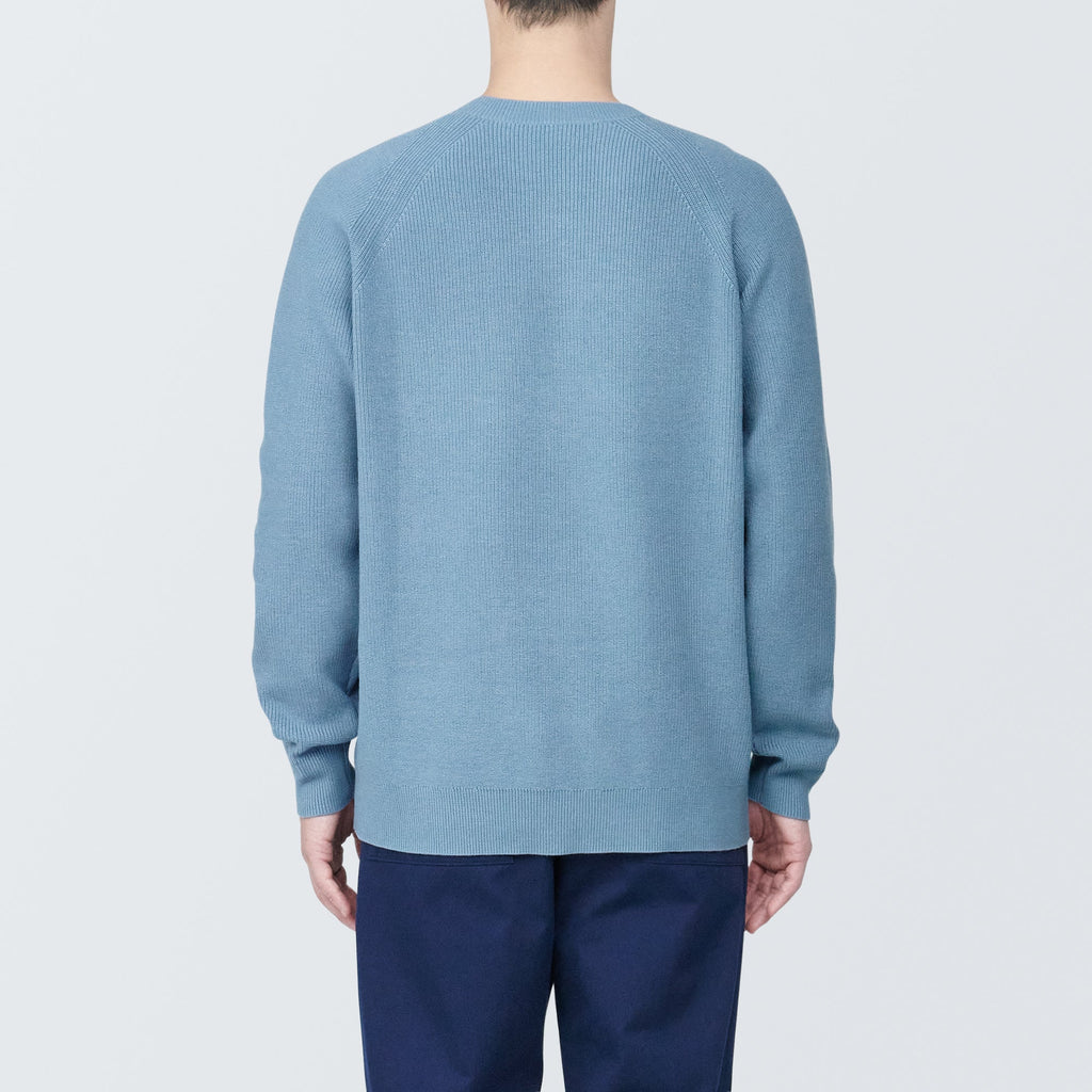 Men's Washable Ribbed Crewneck Sweater