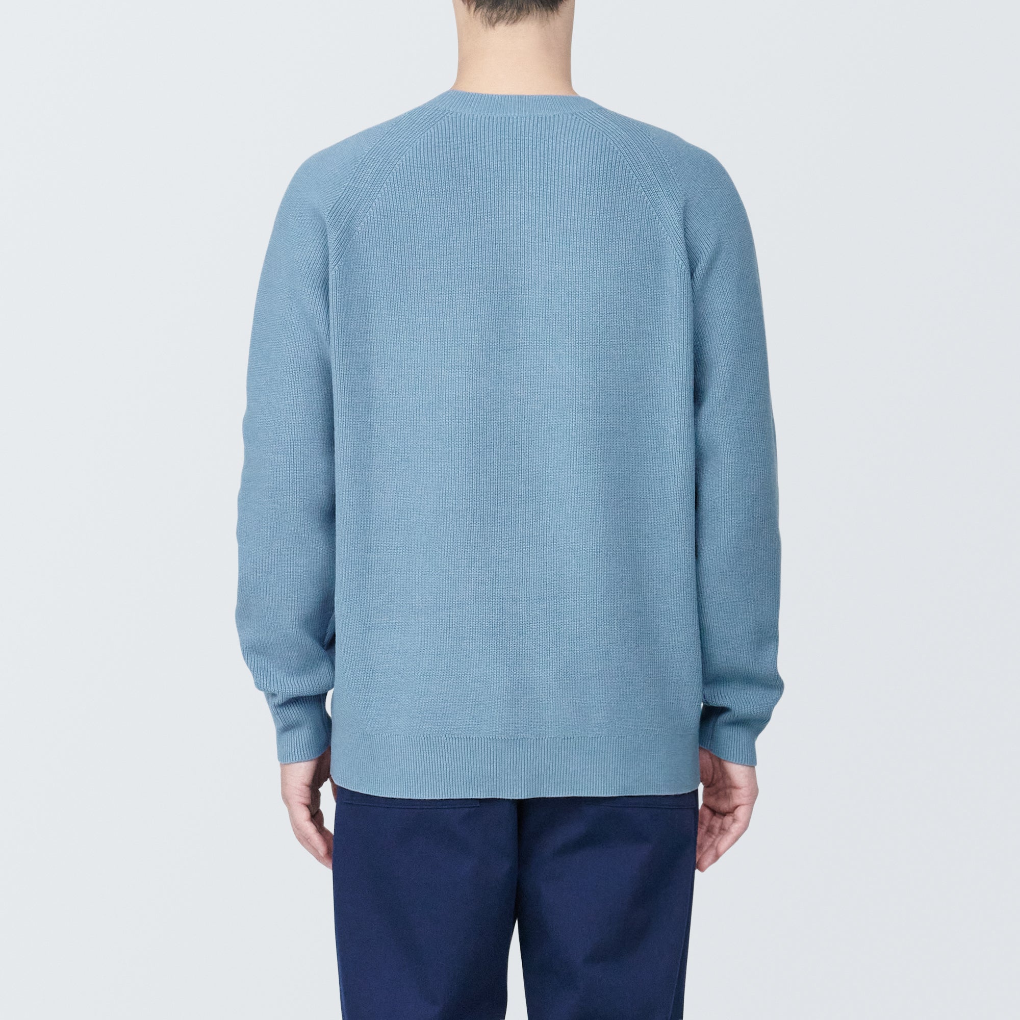 Men's Washable Ribbed Crewneck Sweater