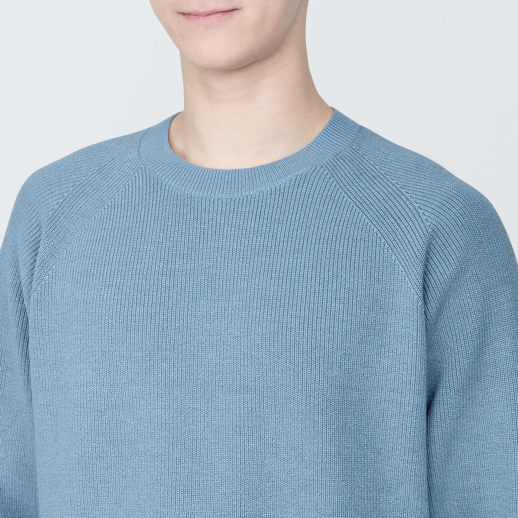 Men's Washable Ribbed Crewneck Sweater