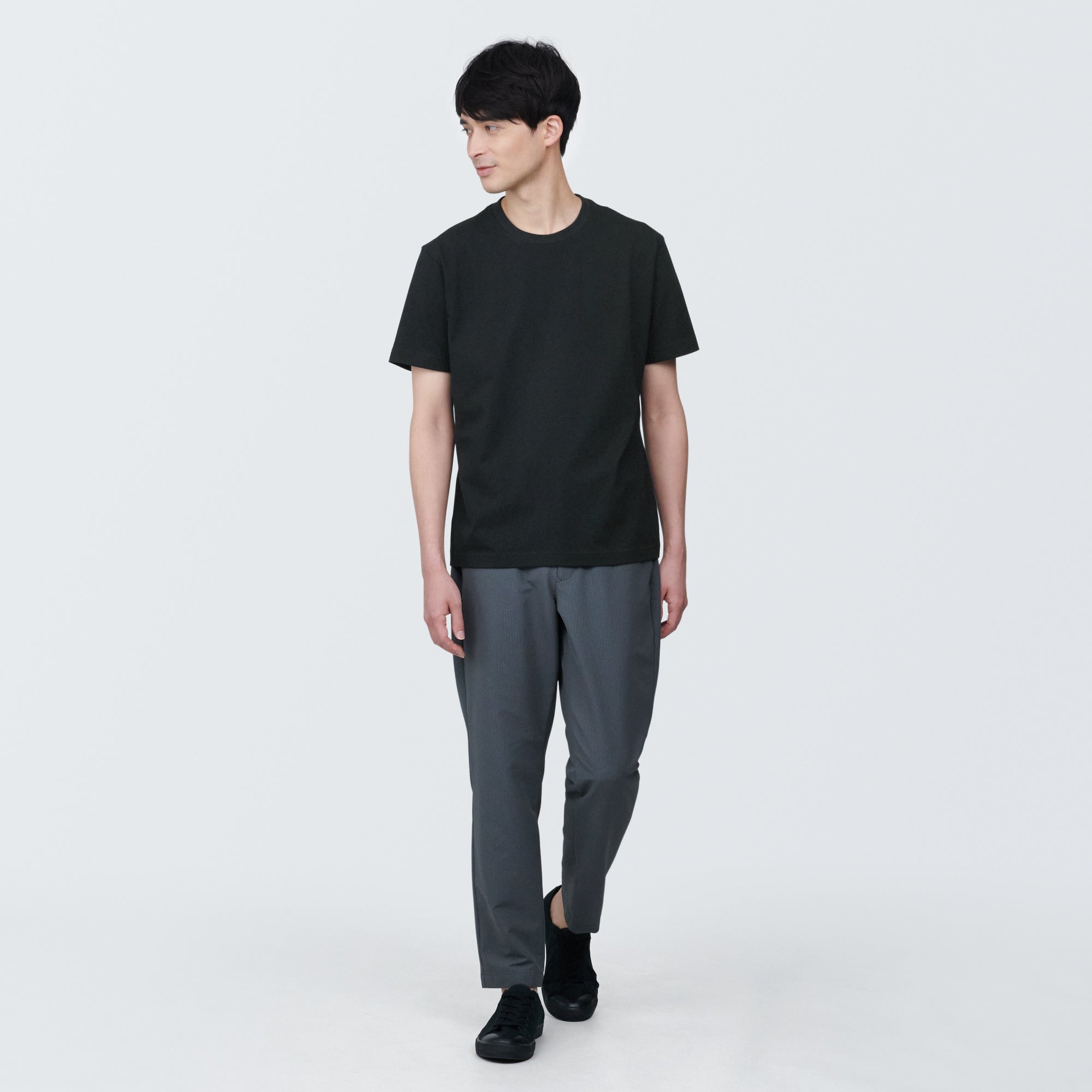 Men's Washed Jersey Crewneck Short Sleeve T-Shirt