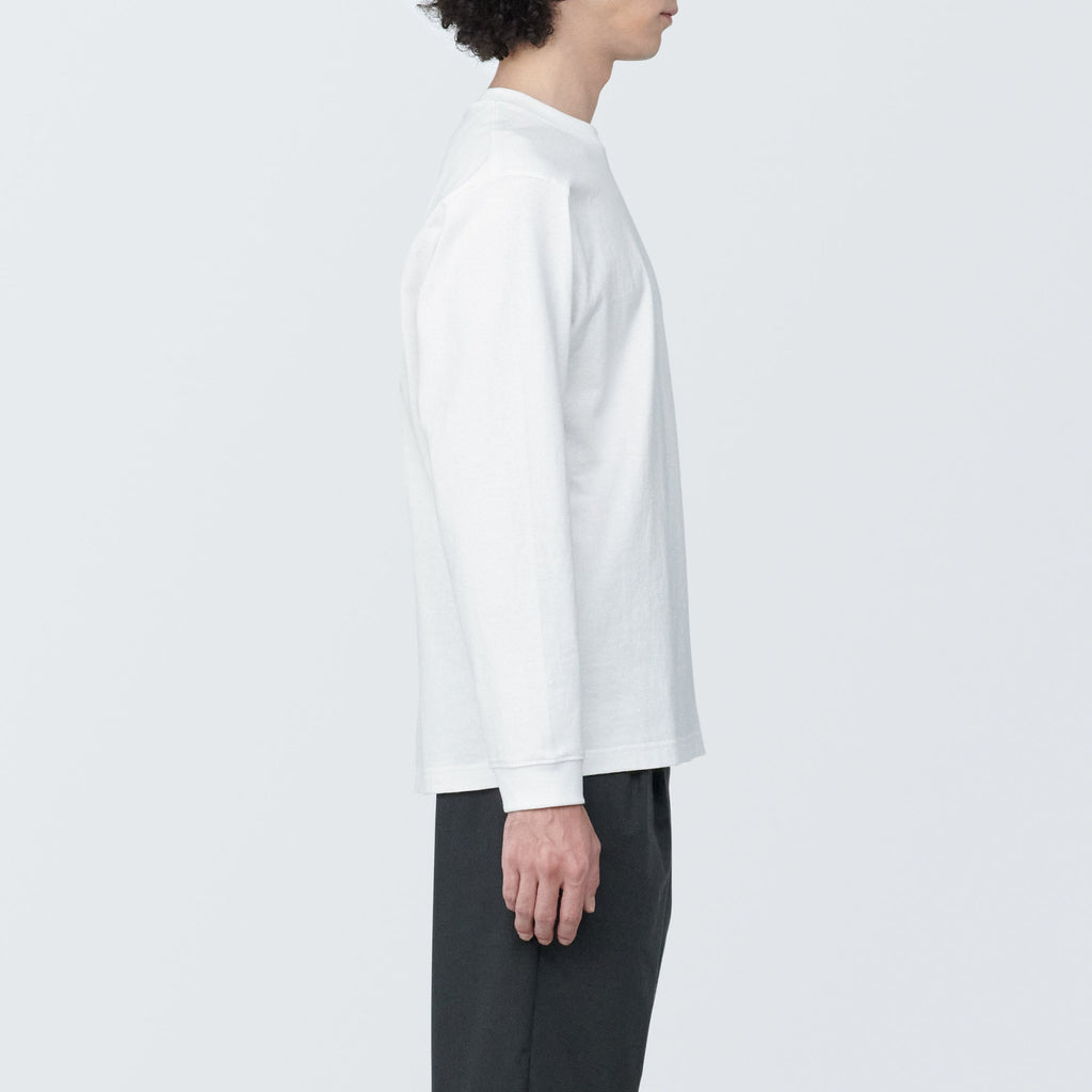Men's Washed Heavyweight Crewneck Long Sleeve T-Shirt