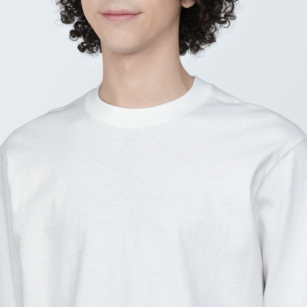 Men's Washed Heavyweight Crewneck Long Sleeve T-Shirt